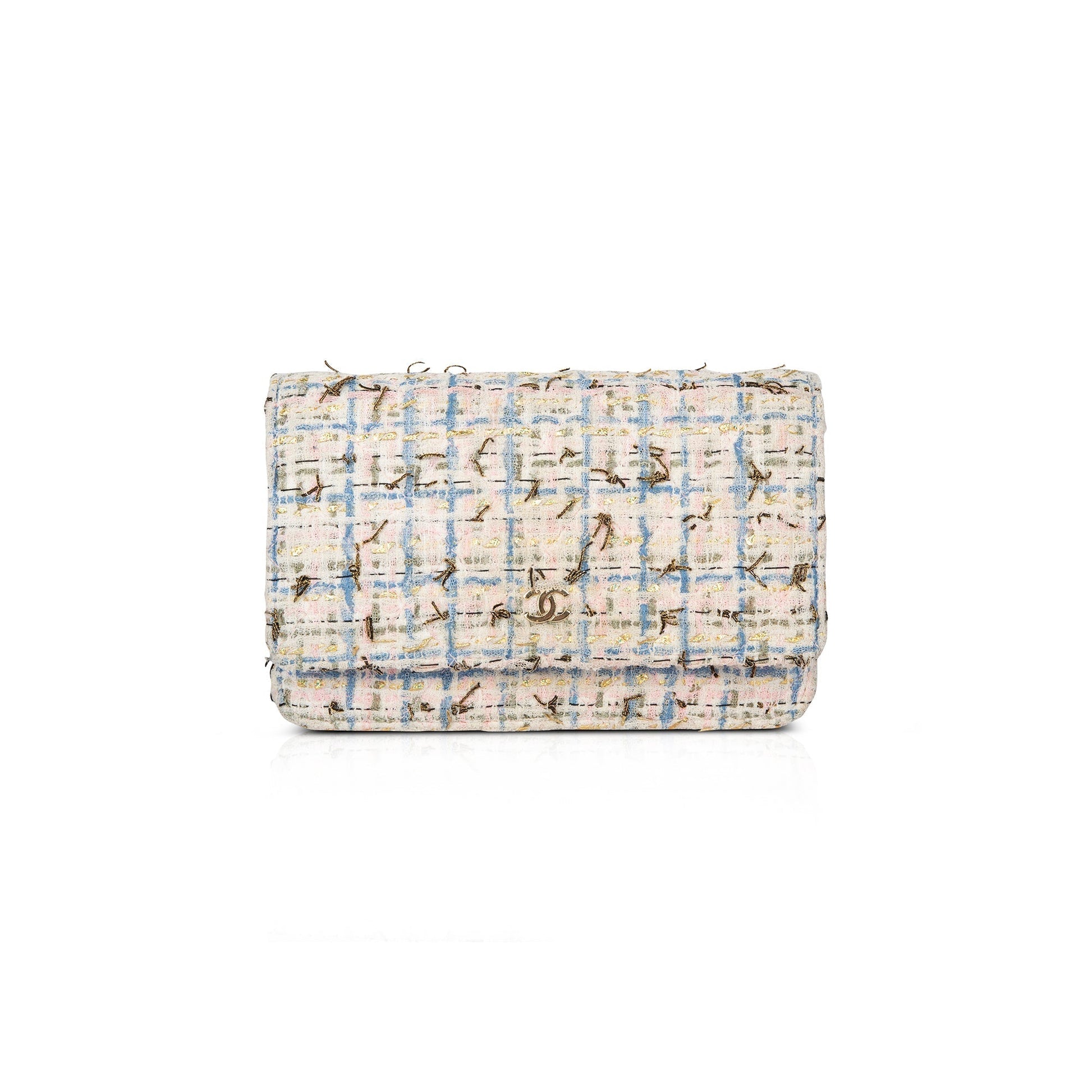 Chanel Tweed Quilted Classic Charms on Key Chain