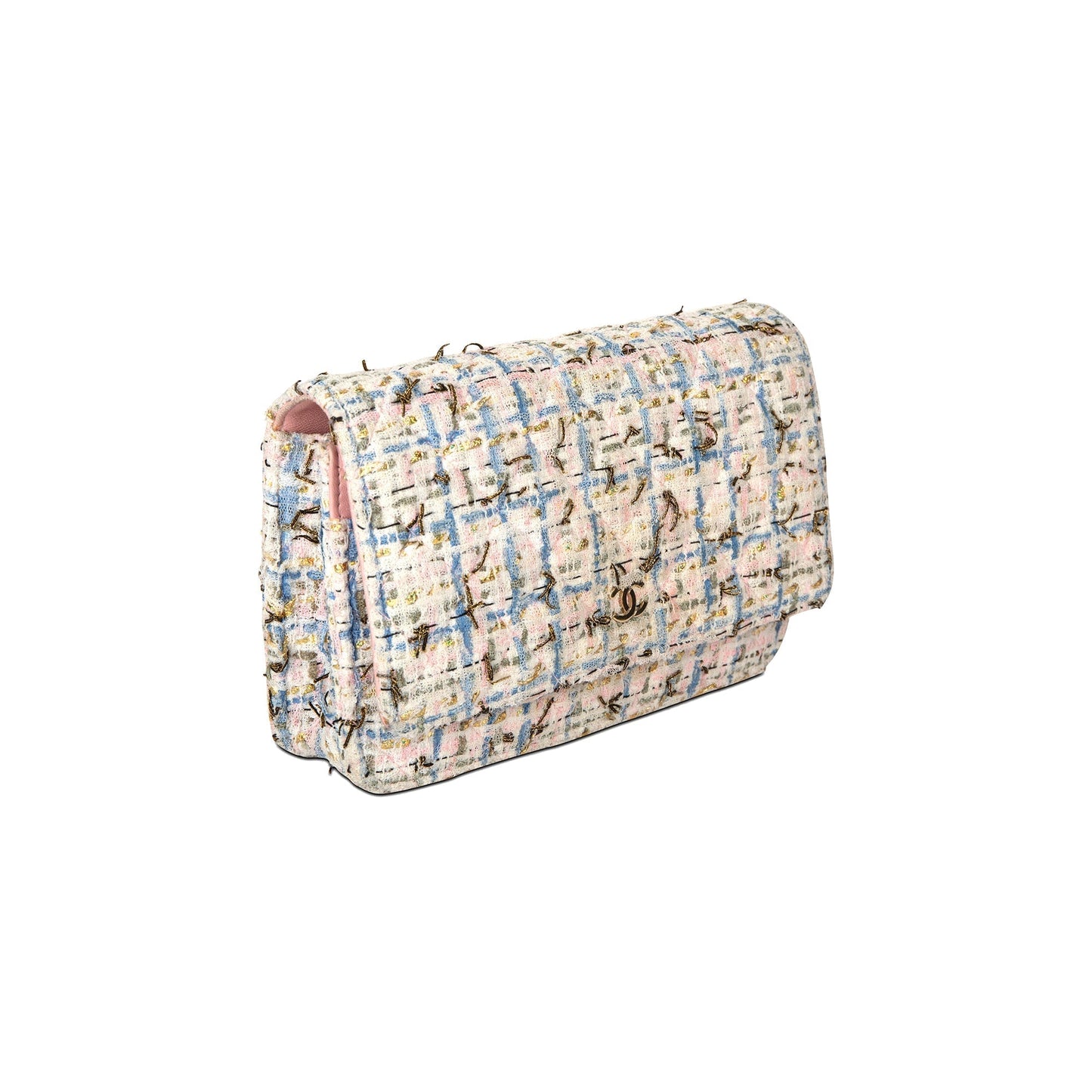 Chanel Tweed Quilted Classic Charms on Key Chain