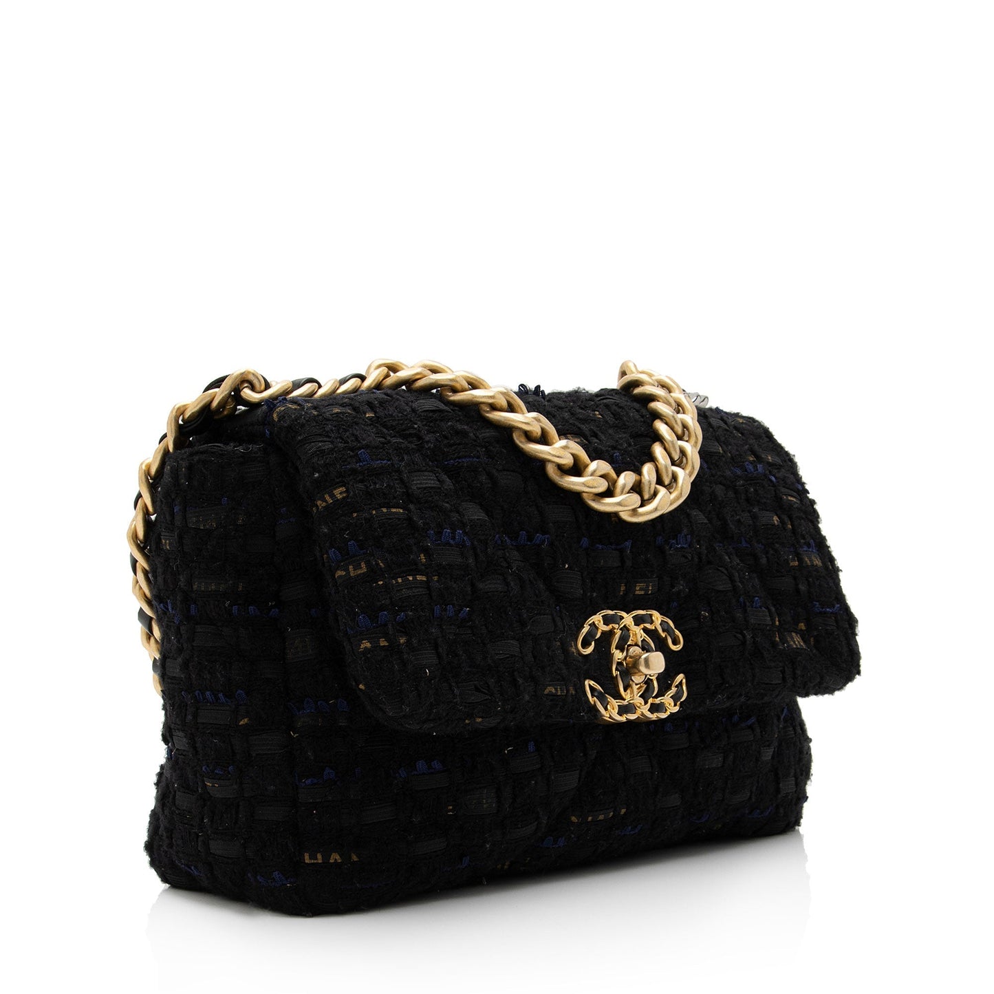 Chanel Tweed Ribbon 19 Flap SHF-xjNEFu Shoulder Bag