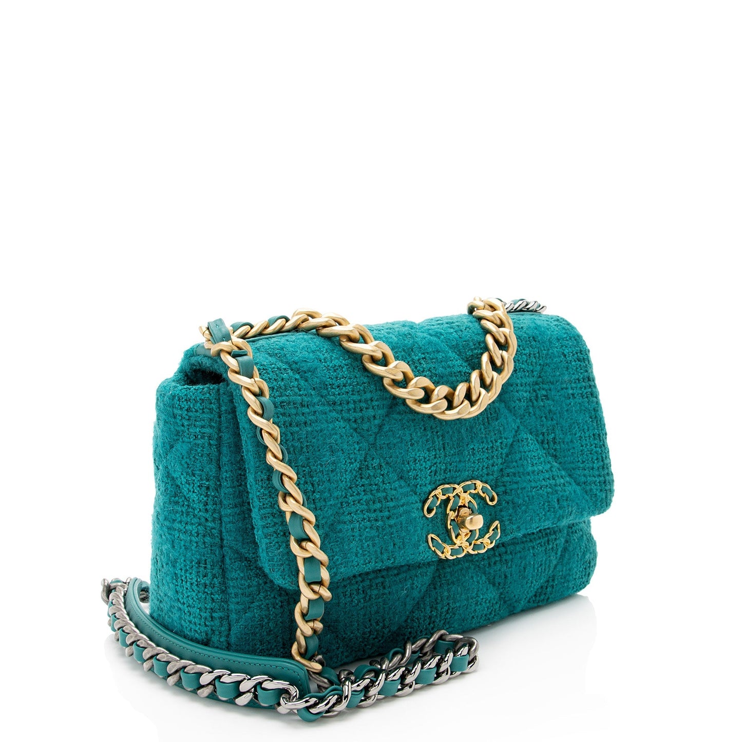 Chanel Tweed Ribbon 19 Flap Shoulder Bag