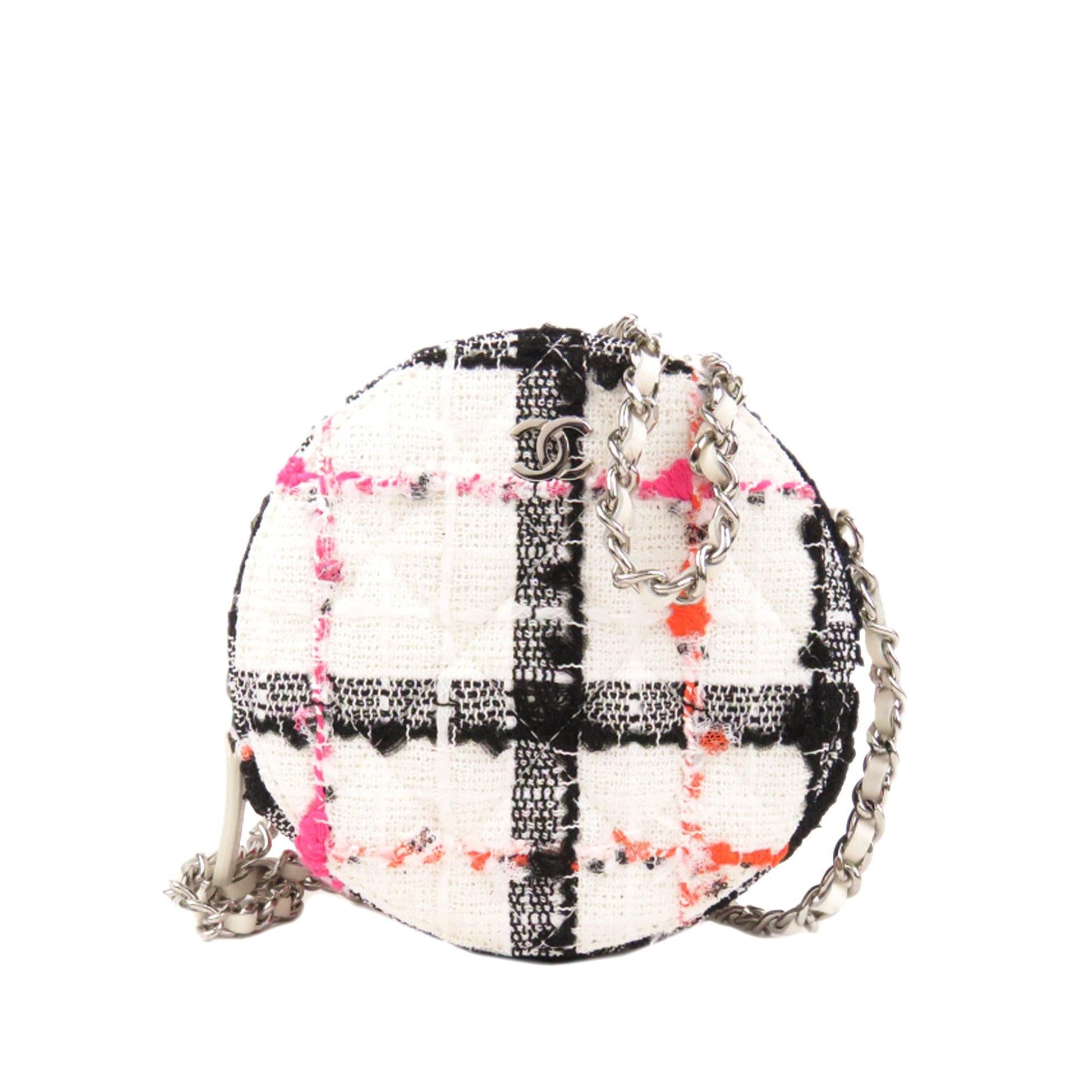 Chanel Tweed Round SHG-jox5Cf Clutch Bag