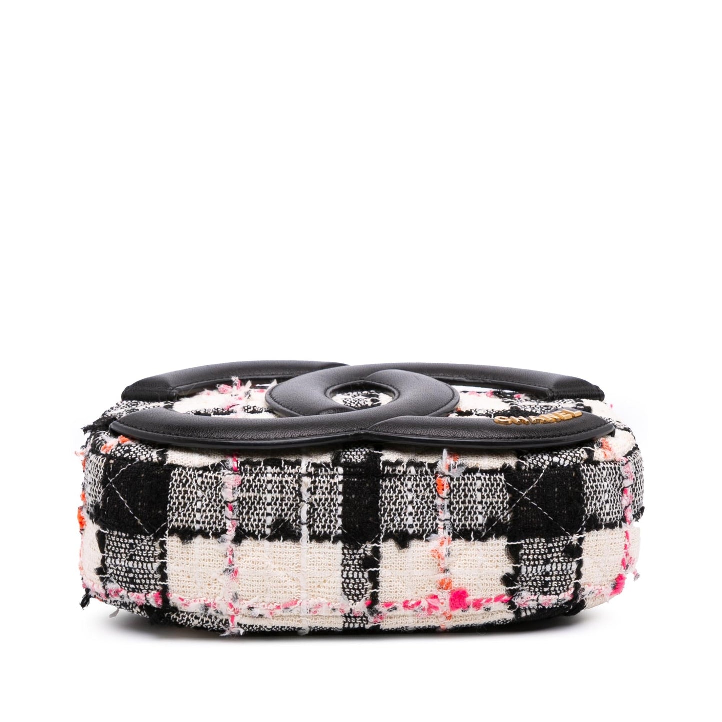 Chanel Tweed Lambskin Coco Midnight Camera Crossbody Bag