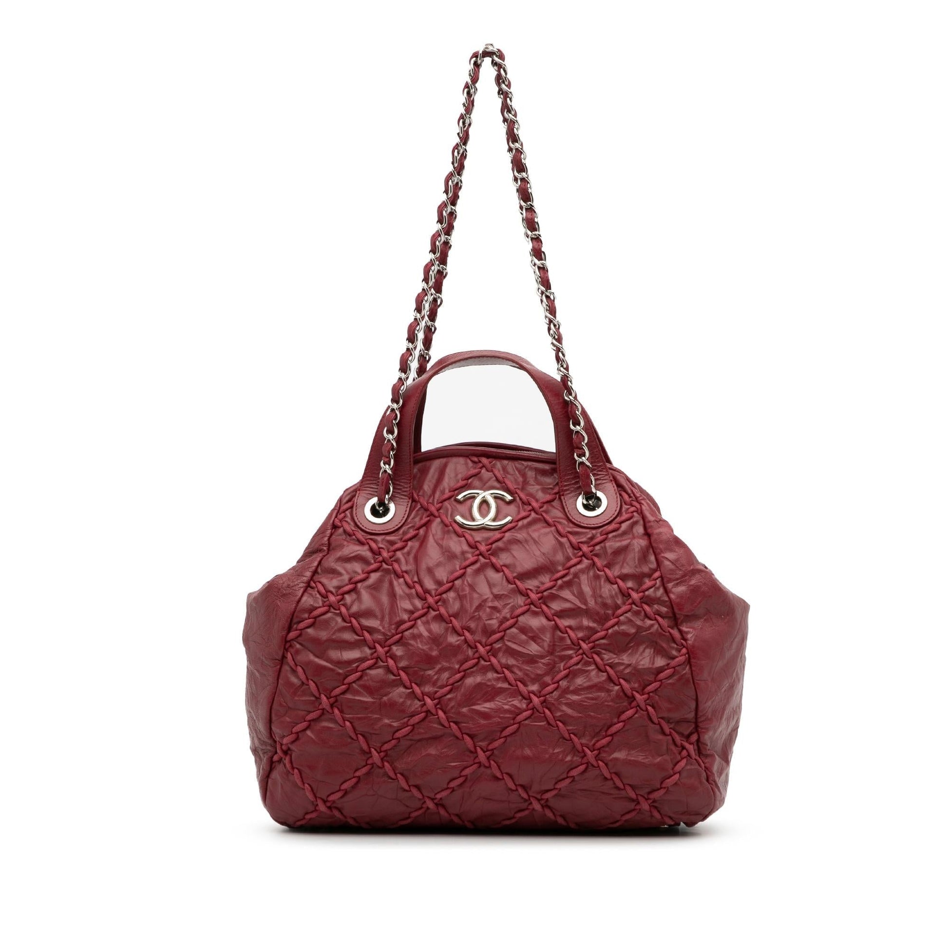 Chanel Ultra Stitch Bowler SHG-sdMuR6 Handbag