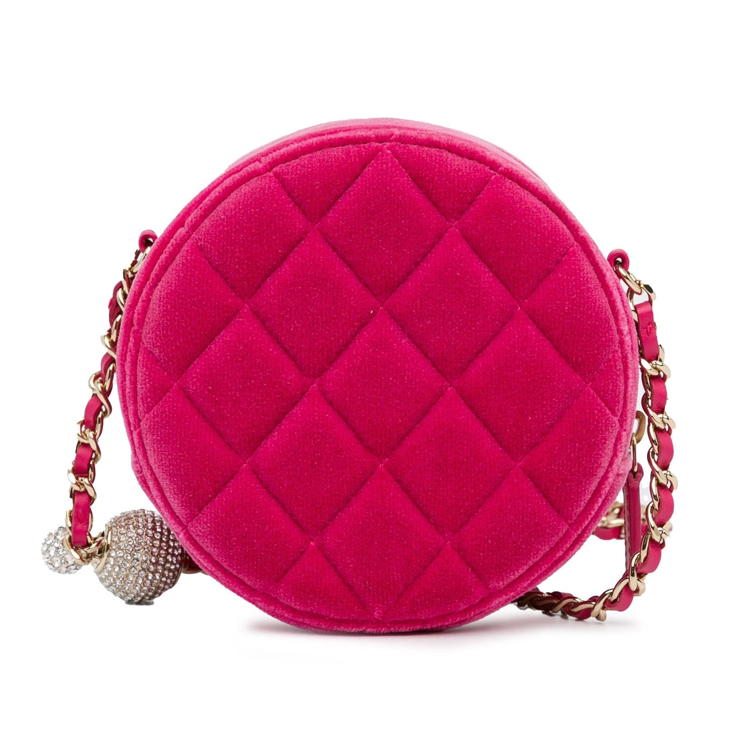 Chanel Velvet Pearl Crush Round SHG-c4Cqfk Clutch Bag
