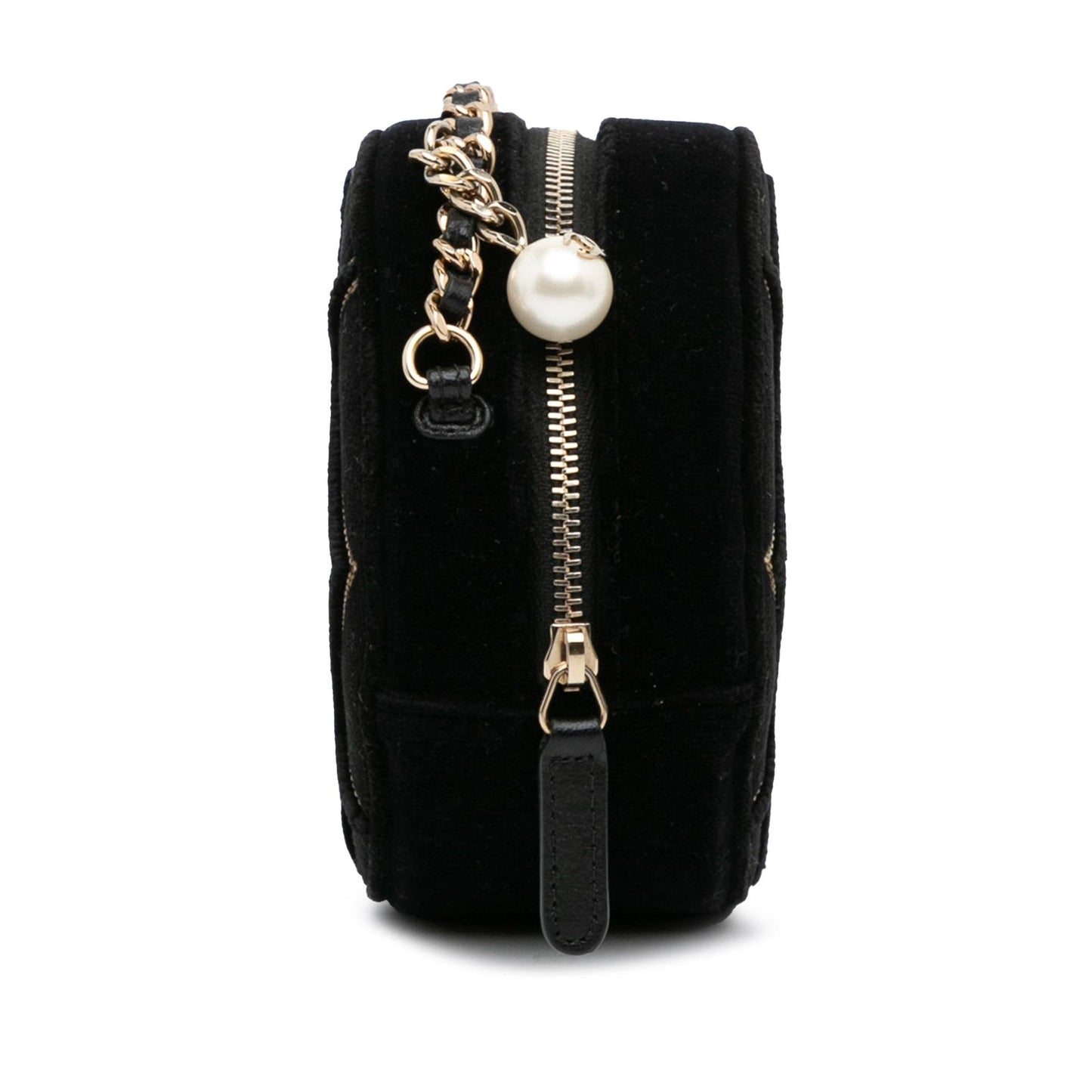Chanel Velvet Pearl Sequin Round Crossbody Bag Crossbody 3
