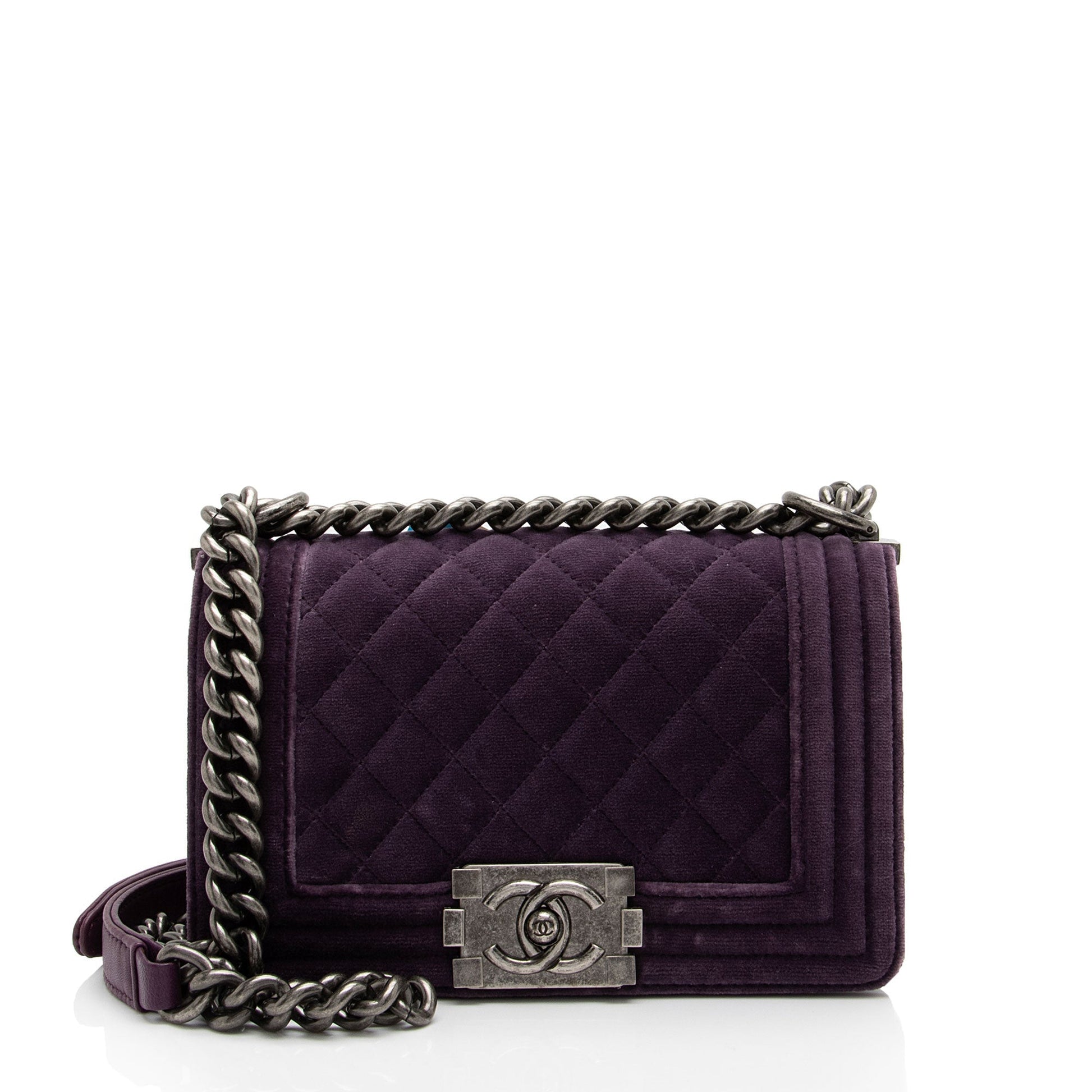 Chanel Velvet Boy SHF-f64Ll3 Small Handbag