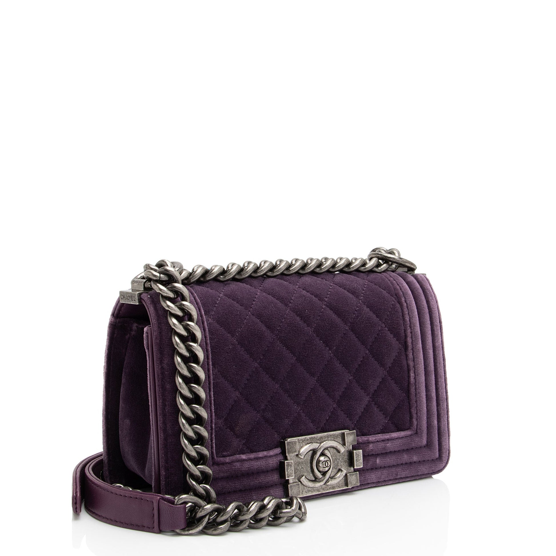 Chanel Velvet Boy SHF-f64Ll3 Small Handbag