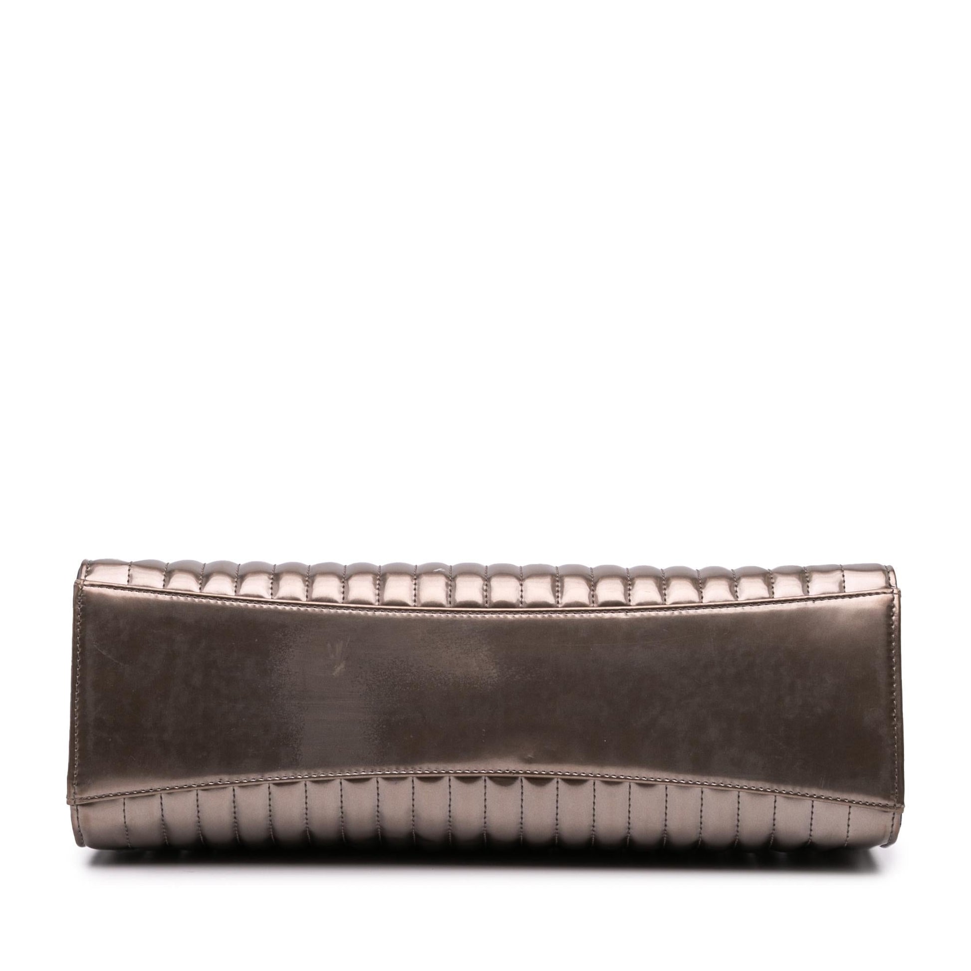 Chanel Vertical Quilted Patent Maharaja Express Flap Handbag