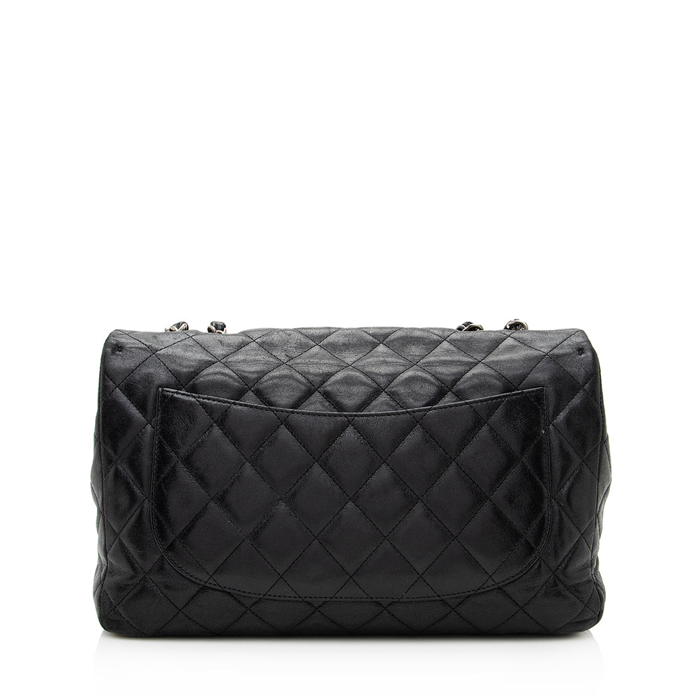 Chanel Washed Lambskin Hybrid Reissue Jumbo Single Shoulder Bag