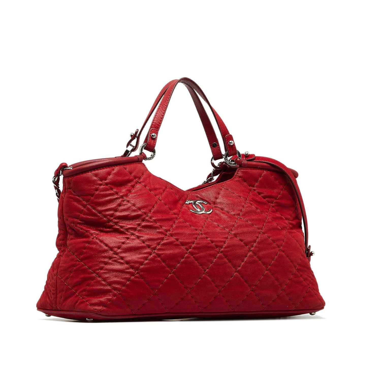 Chanel Wild Stitch CC Sea Hit Lambskin Leather Satchel Bag