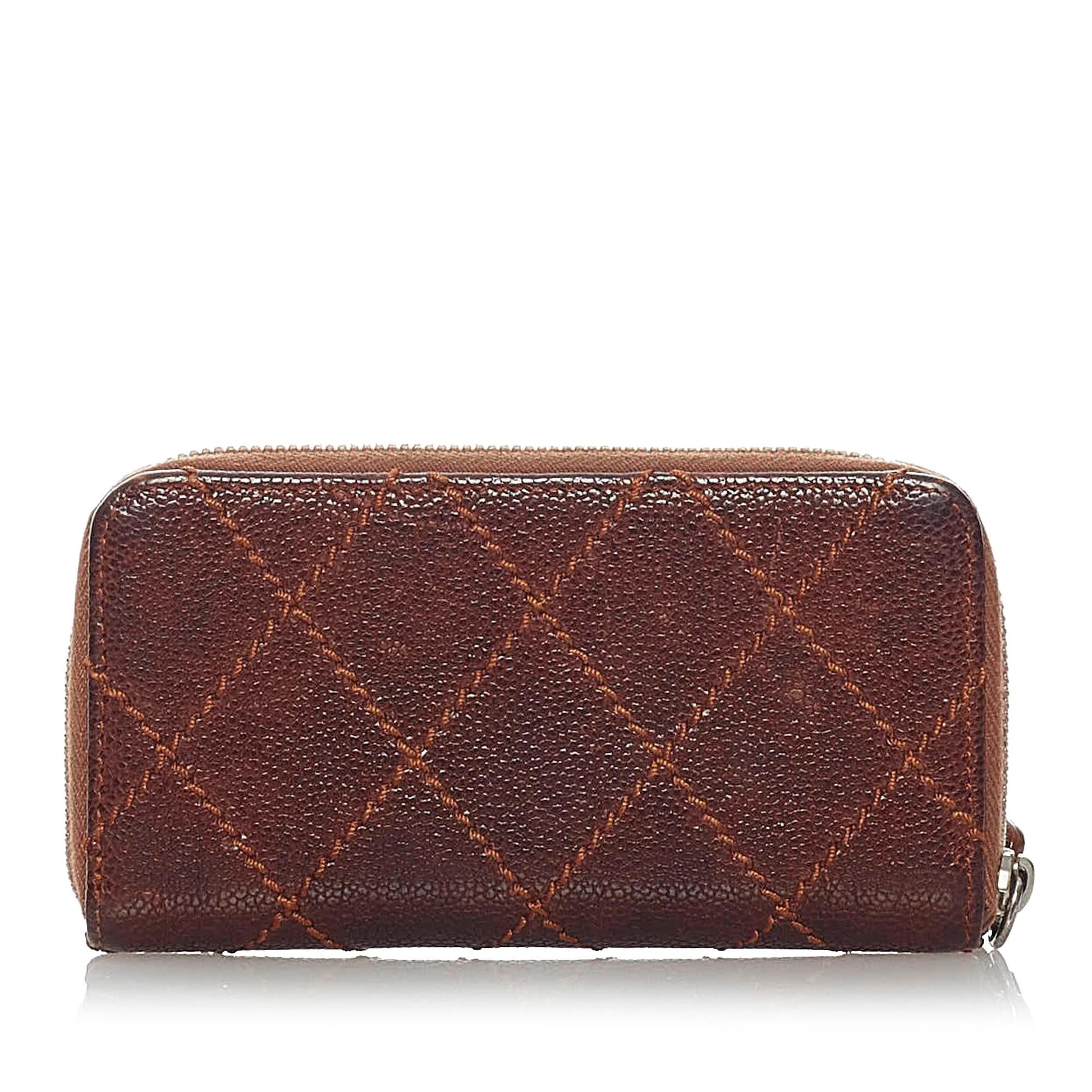 Chanel Wild Stitch Caviar Coin SHG Leather Handbag