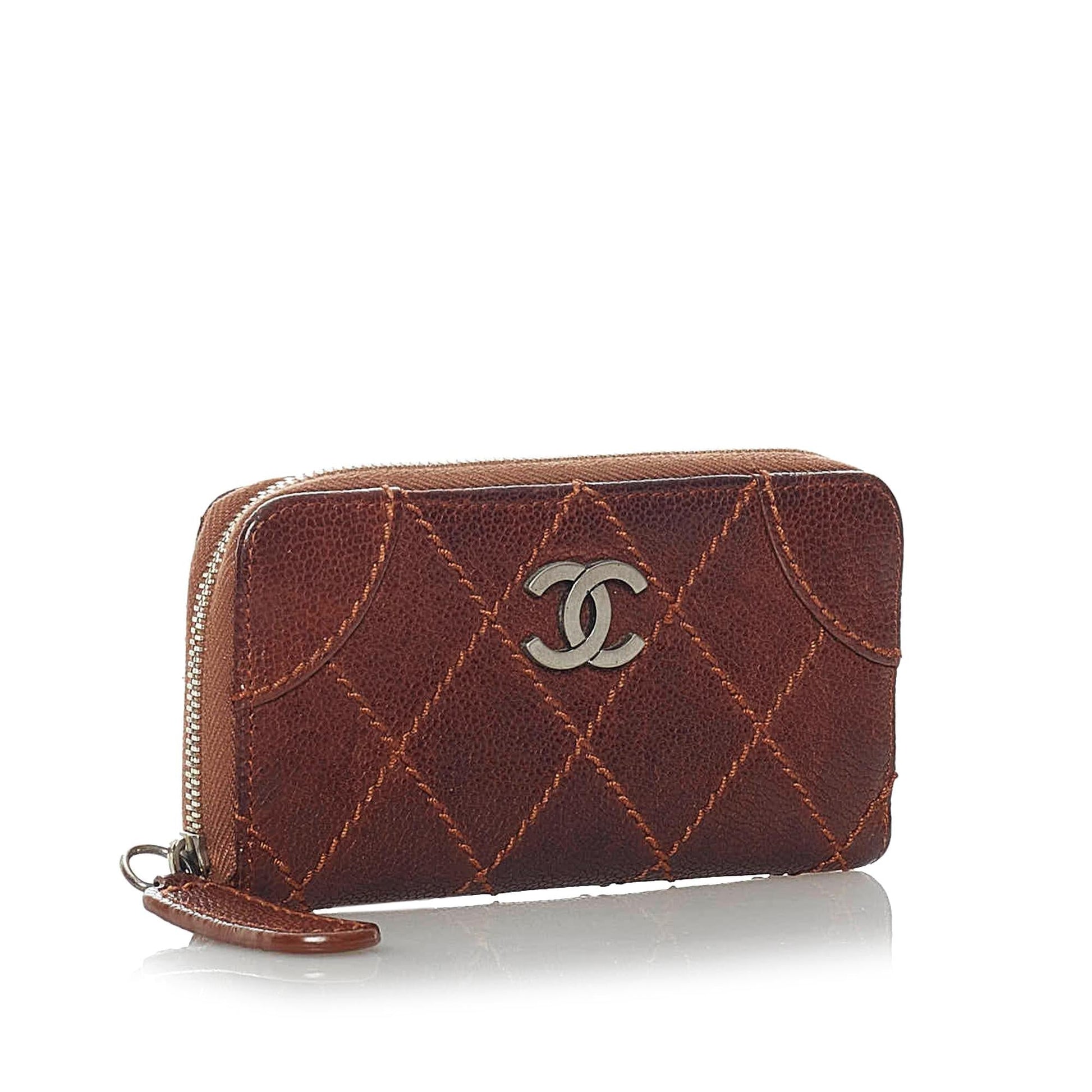 Chanel Wild Stitch Caviar Coin SHG Leather Handbag