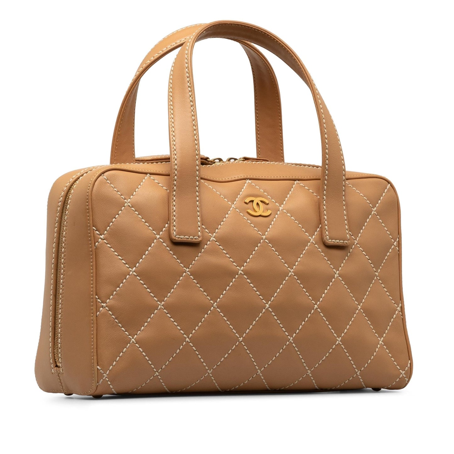 Chanel Wild Stitch Lambskin SHG-X7qxHU Handbag