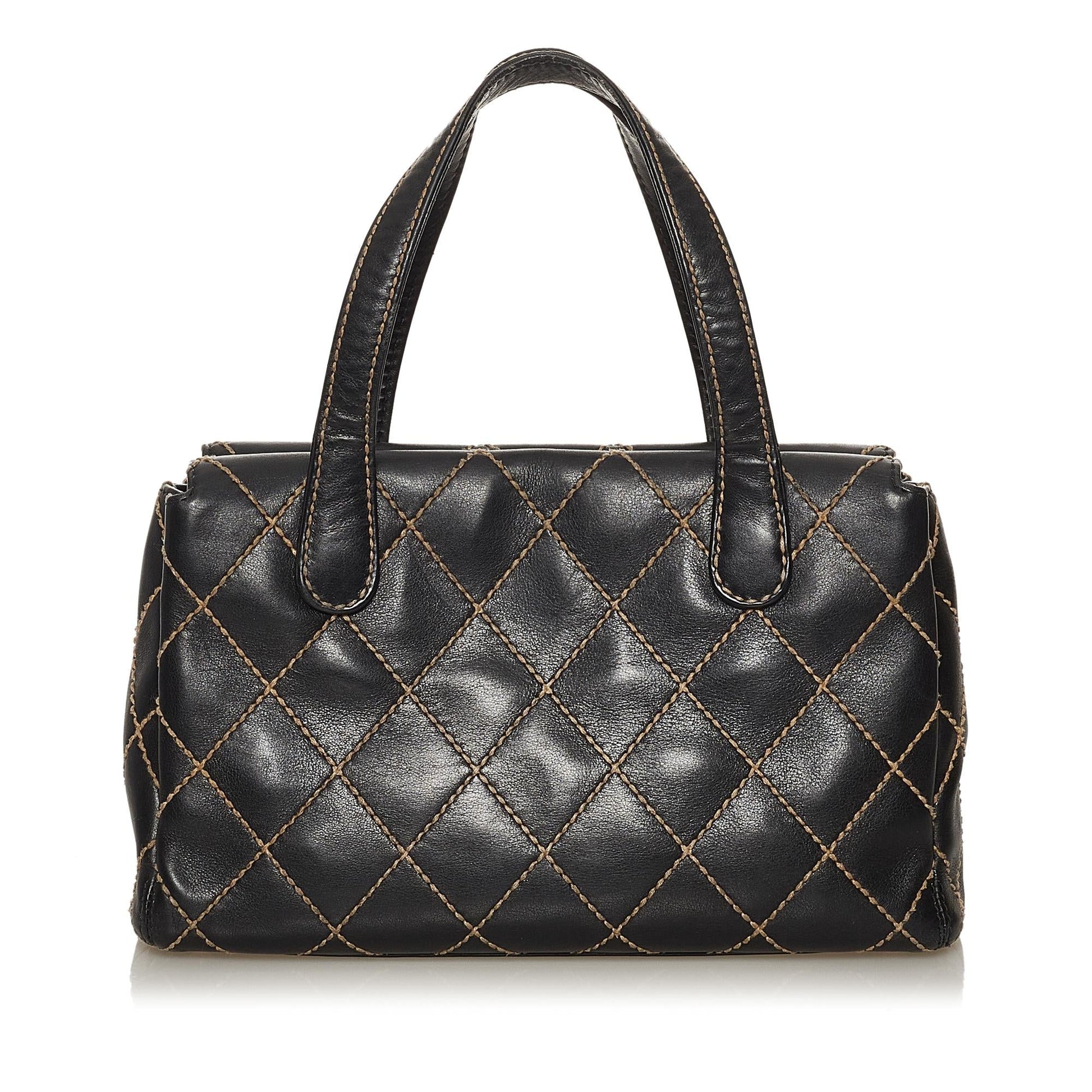 Chanel Wild Stitch SHG Leather Handbag