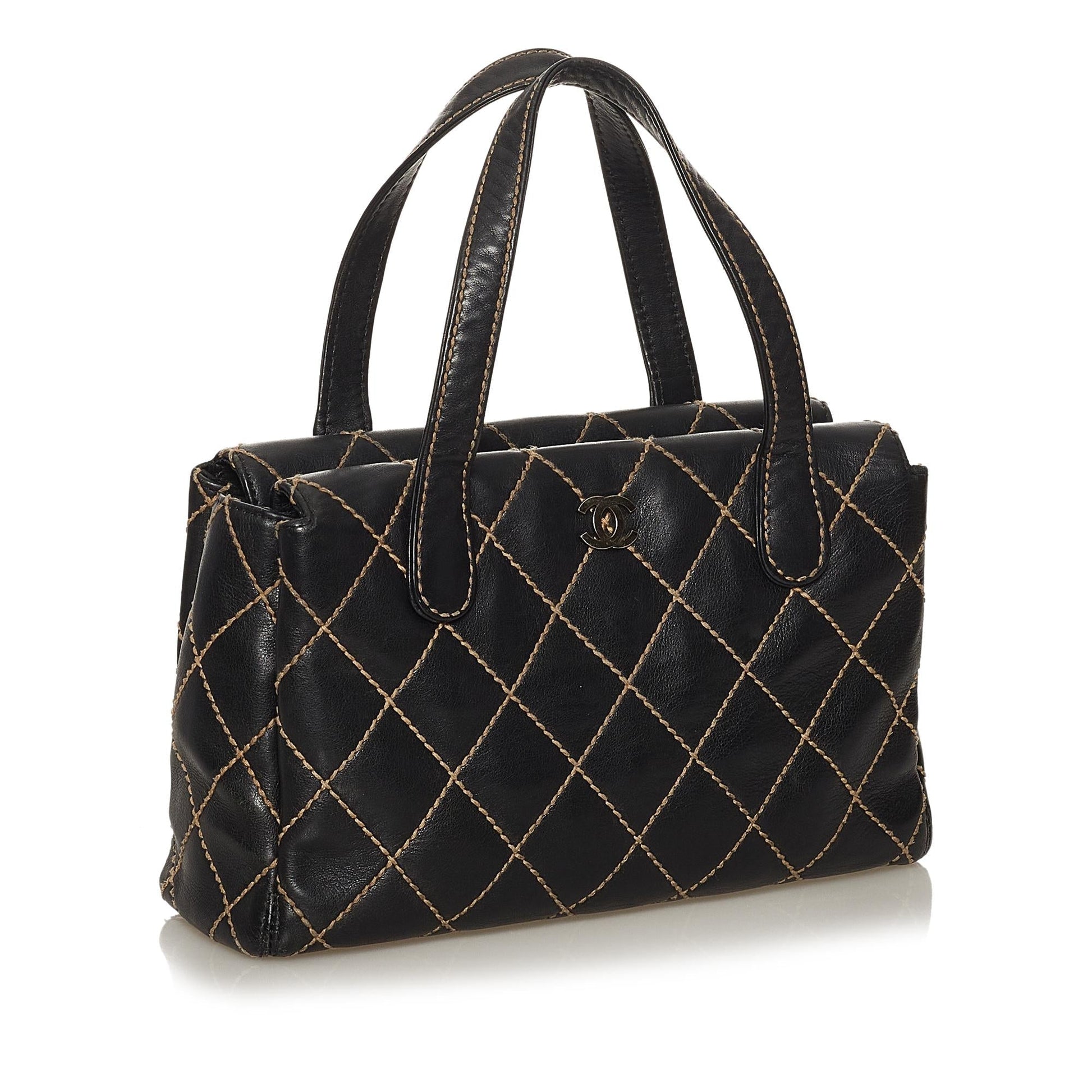 Chanel Wild Stitch SHG Leather Handbag