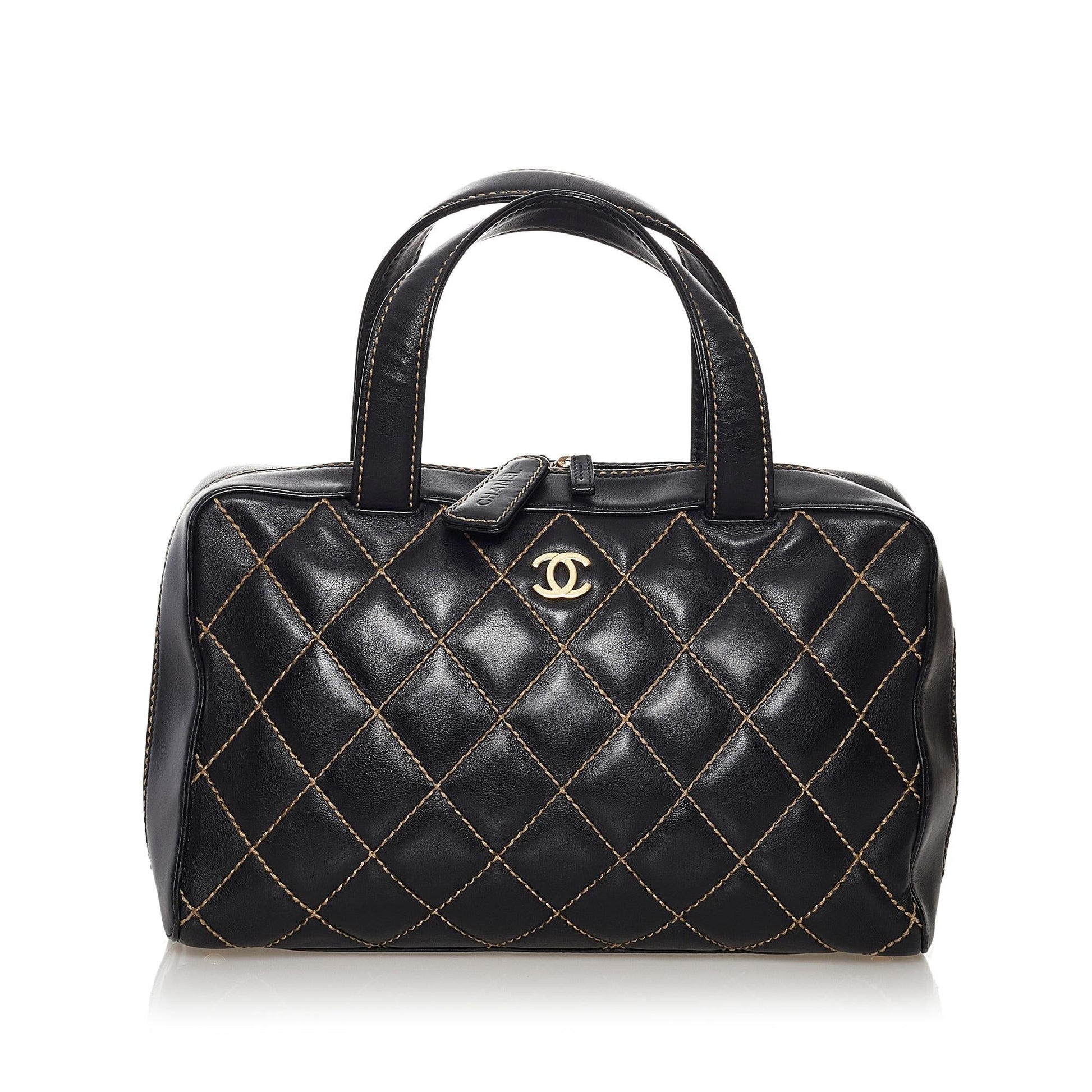 Chanel Wild Stitch SHG Leather Handbag Handbag Shg