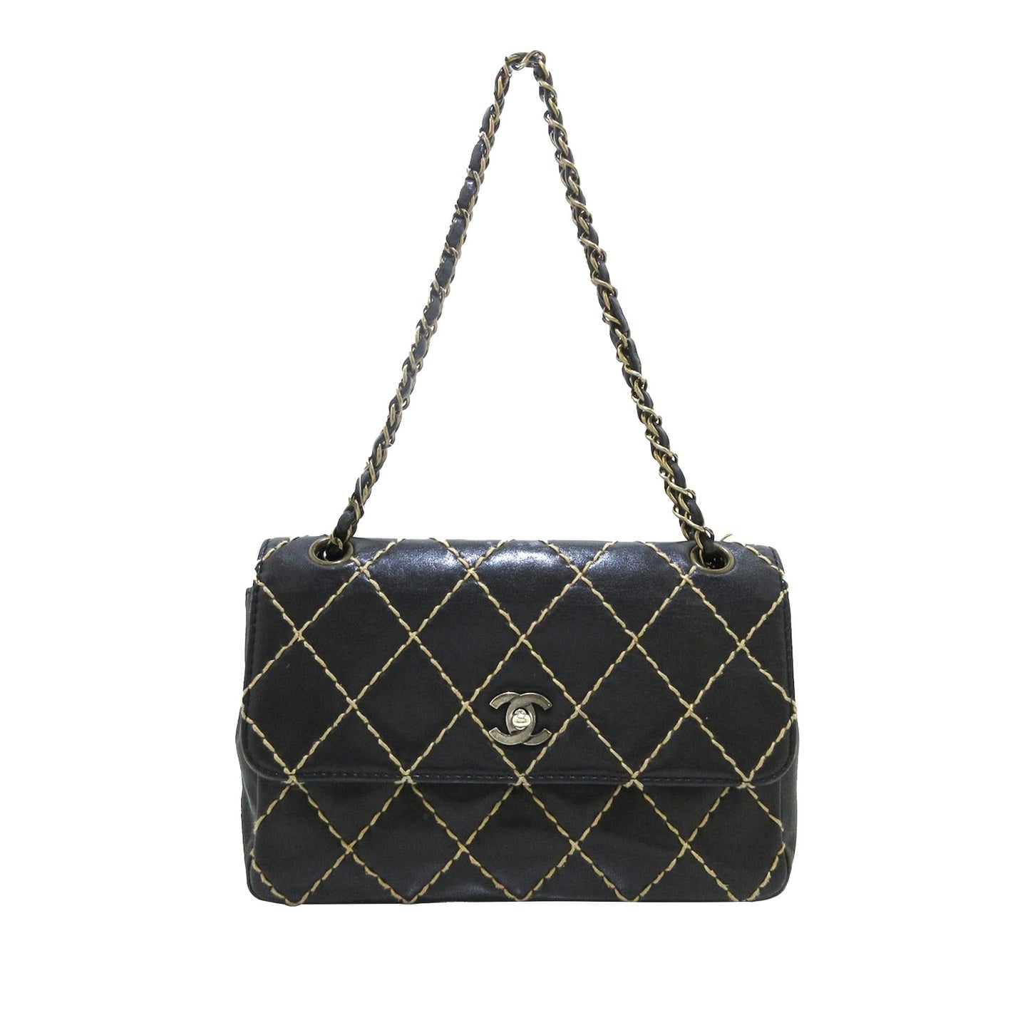 Chanel Wild Stitch Single Flap SHG-gB2uOe Shoulder Bag