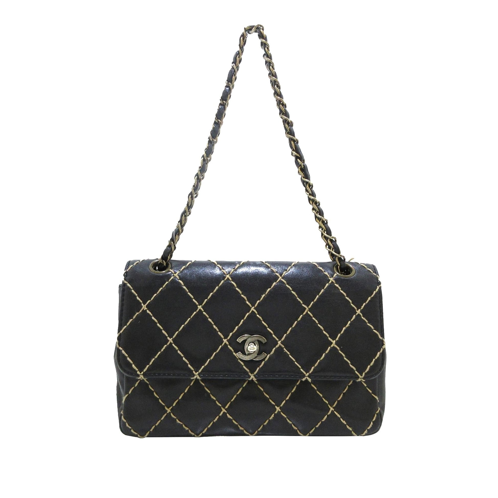 Chanel Wild Stitch Single Flap SHG-gB2uOe Shoulder Bag
