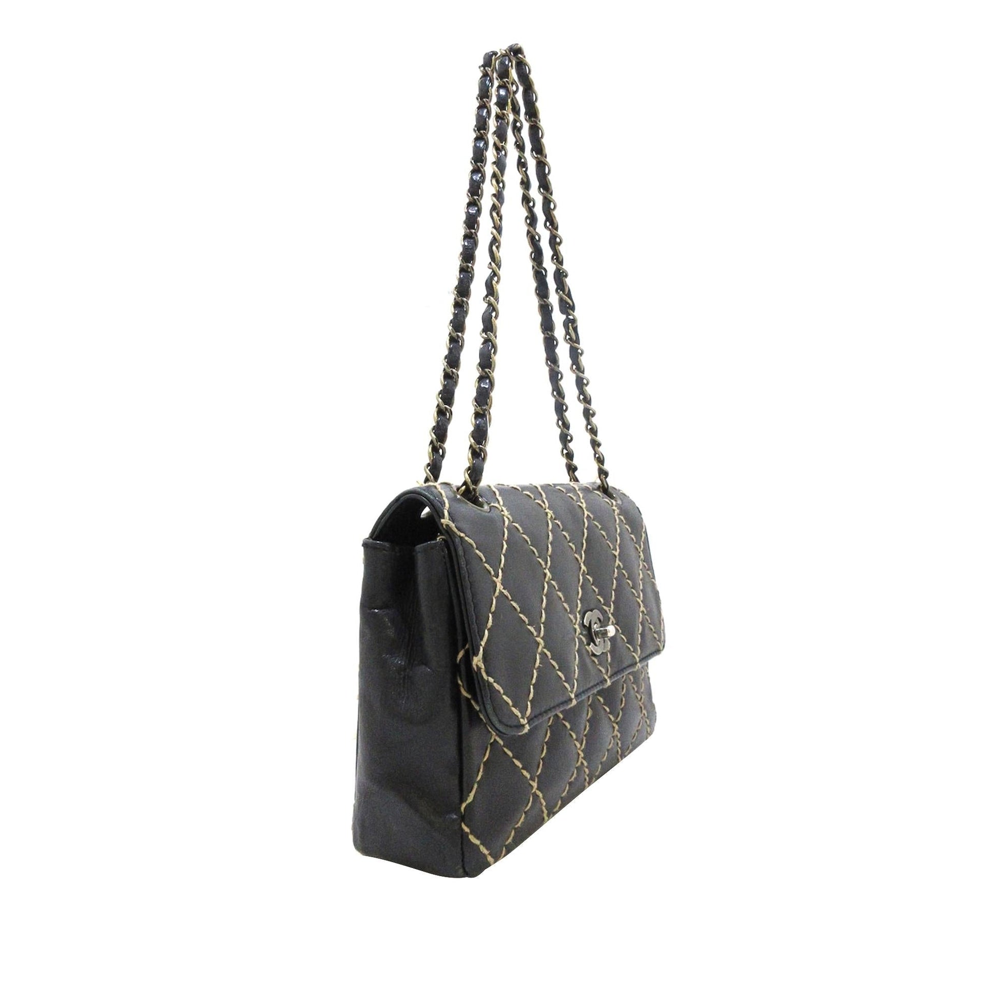 Chanel Wild Stitch Single Flap SHG-gB2uOe Shoulder Bag