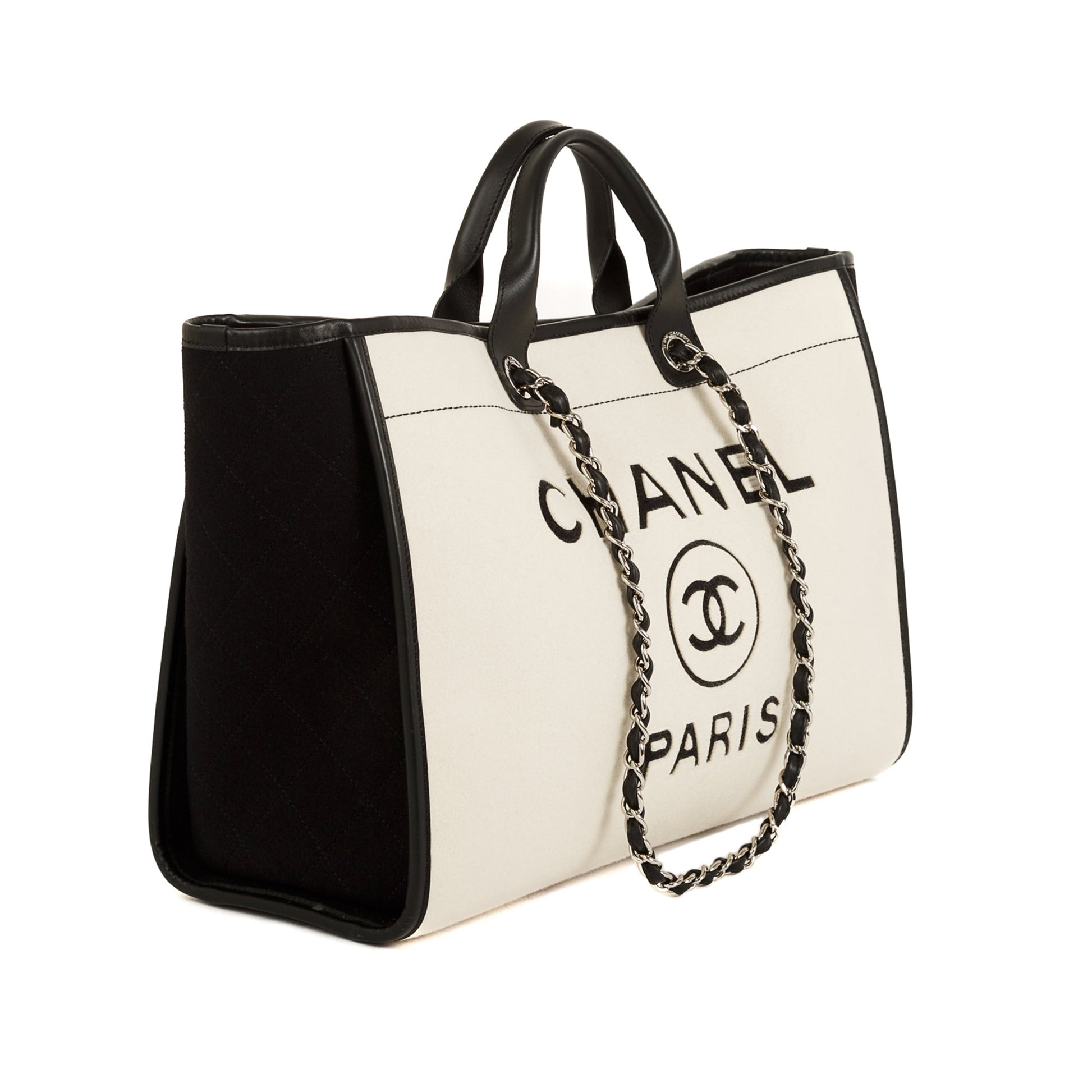Chanel Wool Felt Deauville Travel Bag