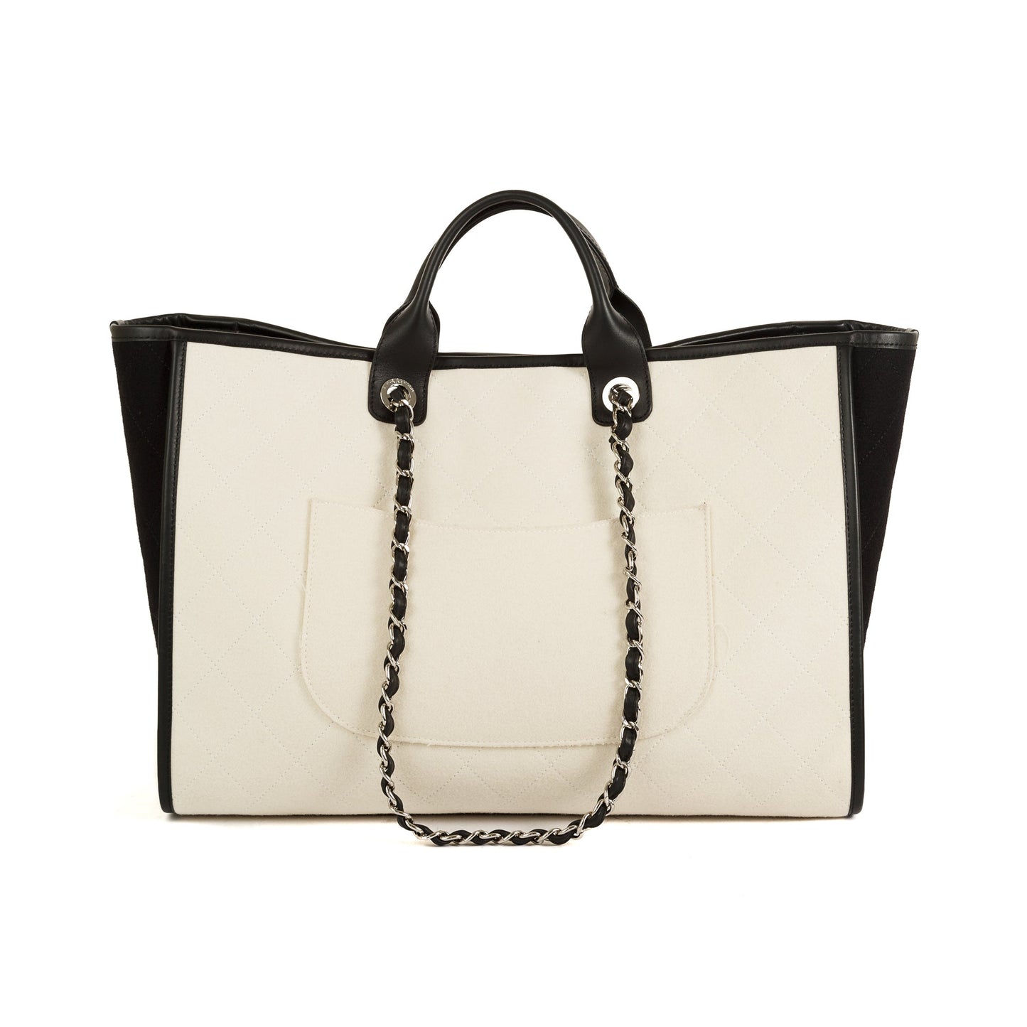 Chanel Wool Felt Deauville Travel Bag