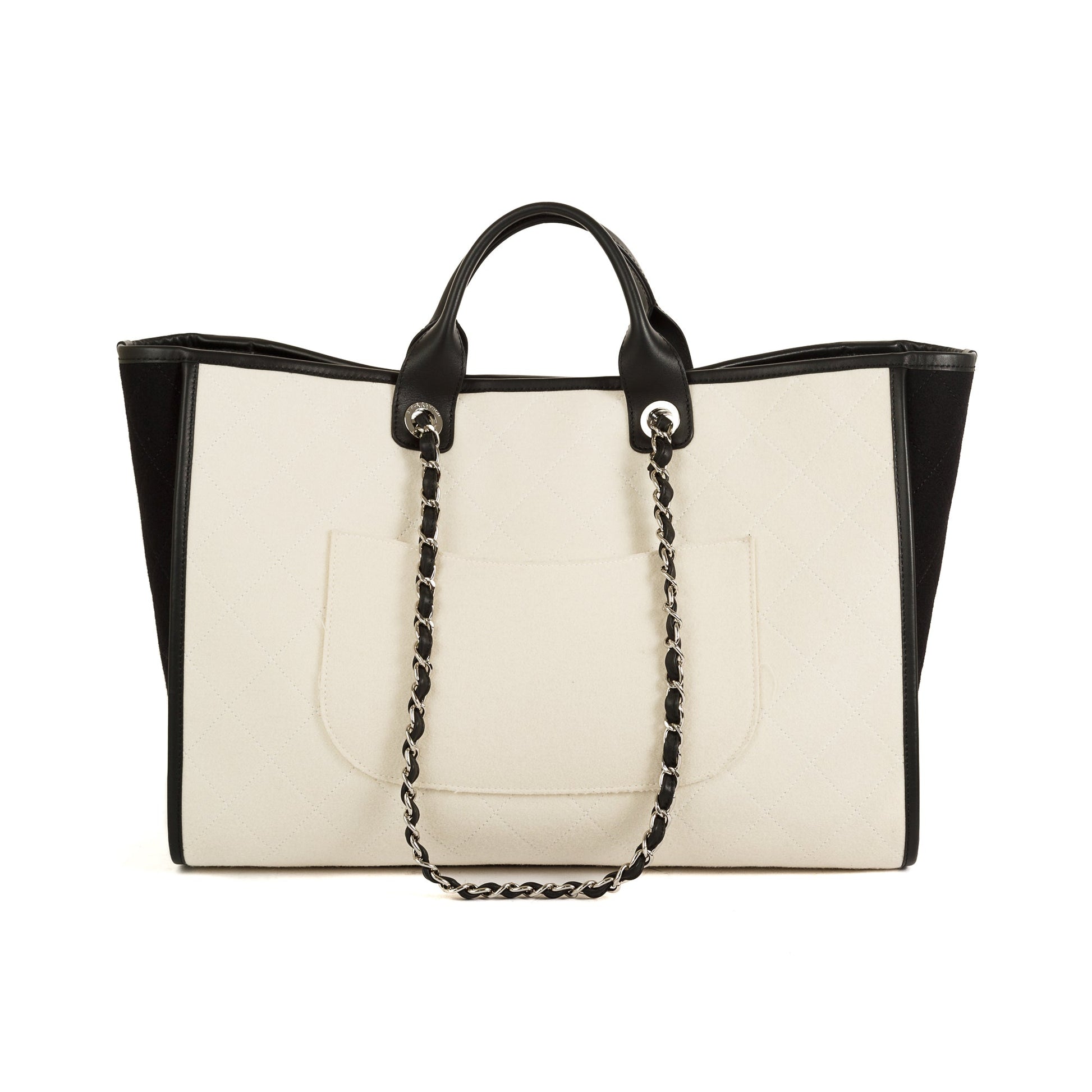 Chanel Wool Felt Deauville Travel Bag