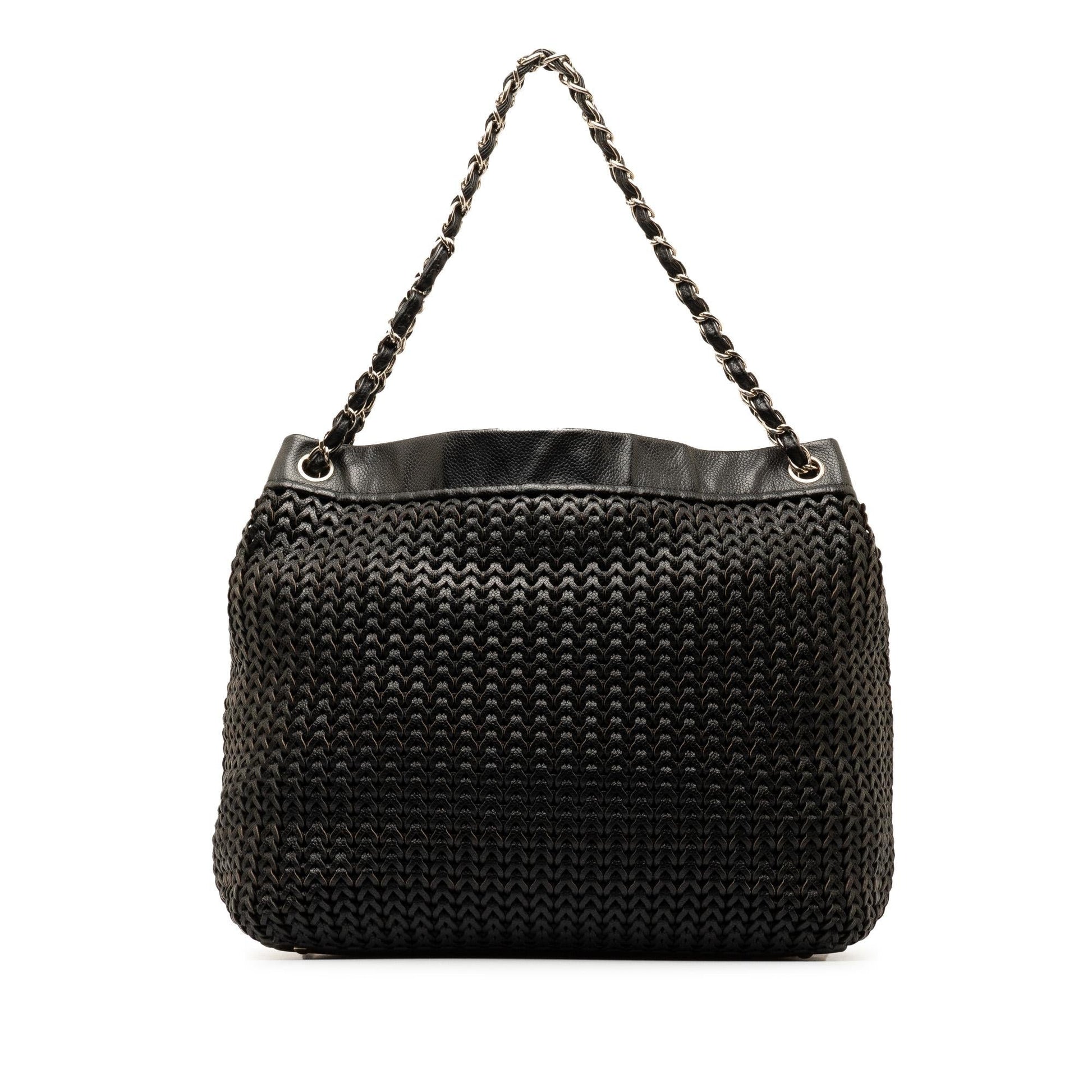 Chanel Woven Caviar SHG-r7jUZ9 Leather Tote Bag