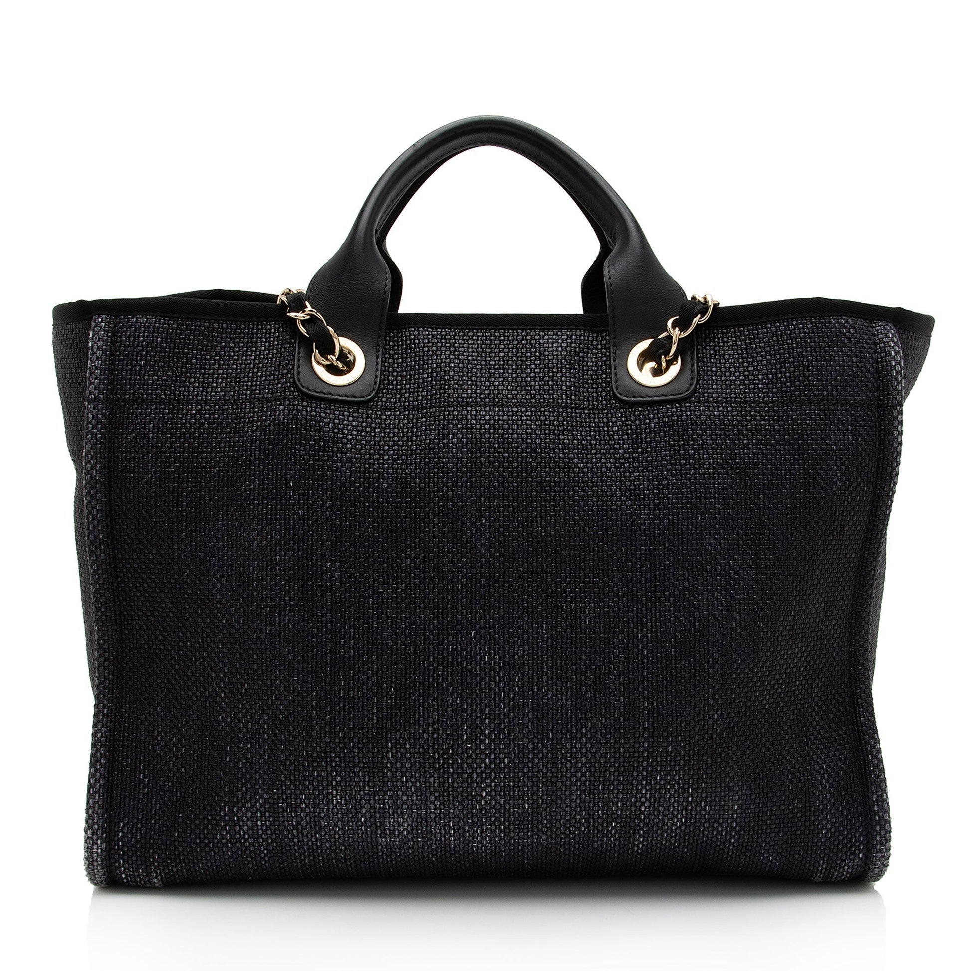 Chanel Woven Straw Deauville SHF-xRiJ8n Tote Bag