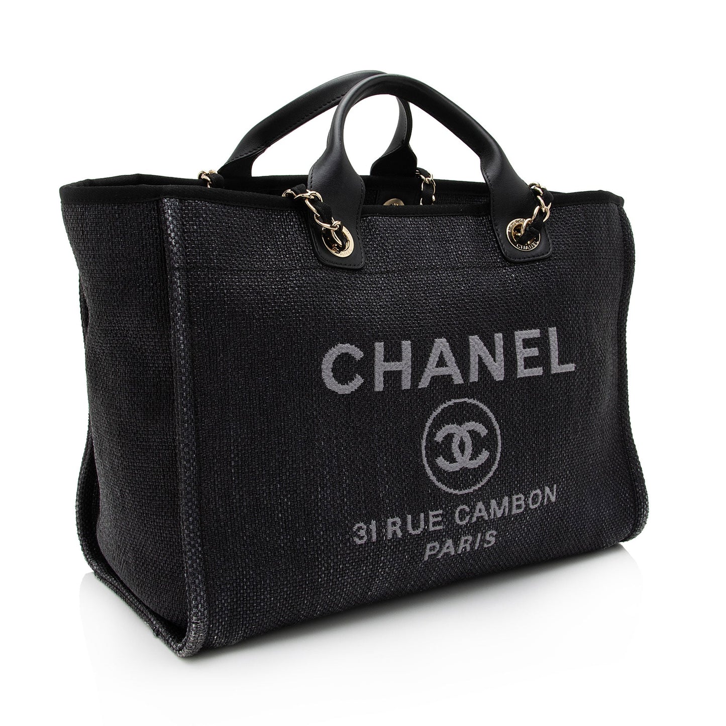 Chanel Woven Straw Deauville SHF-xRiJ8n Tote Bag