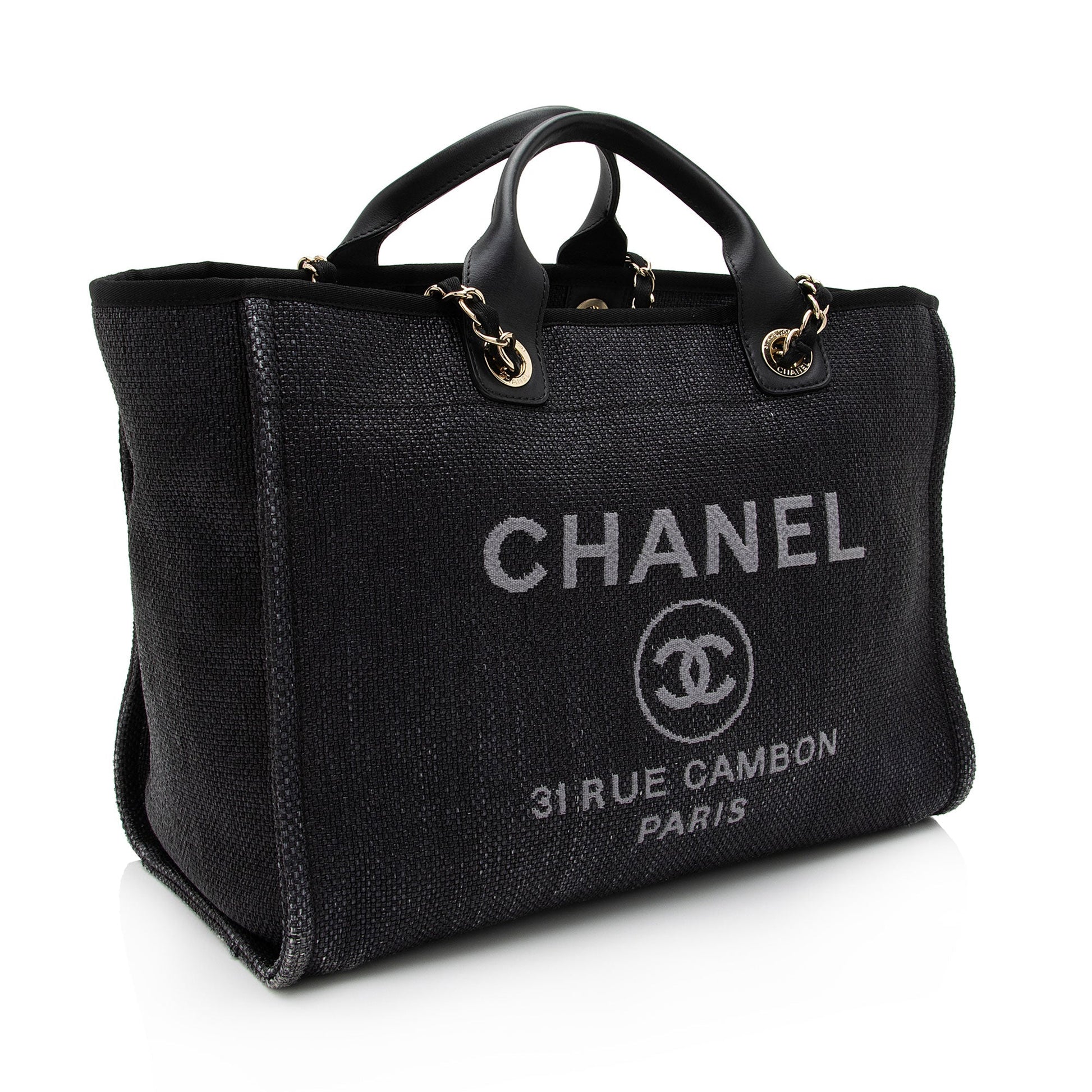 Chanel Woven Straw Deauville SHF-xRiJ8n Tote Bag