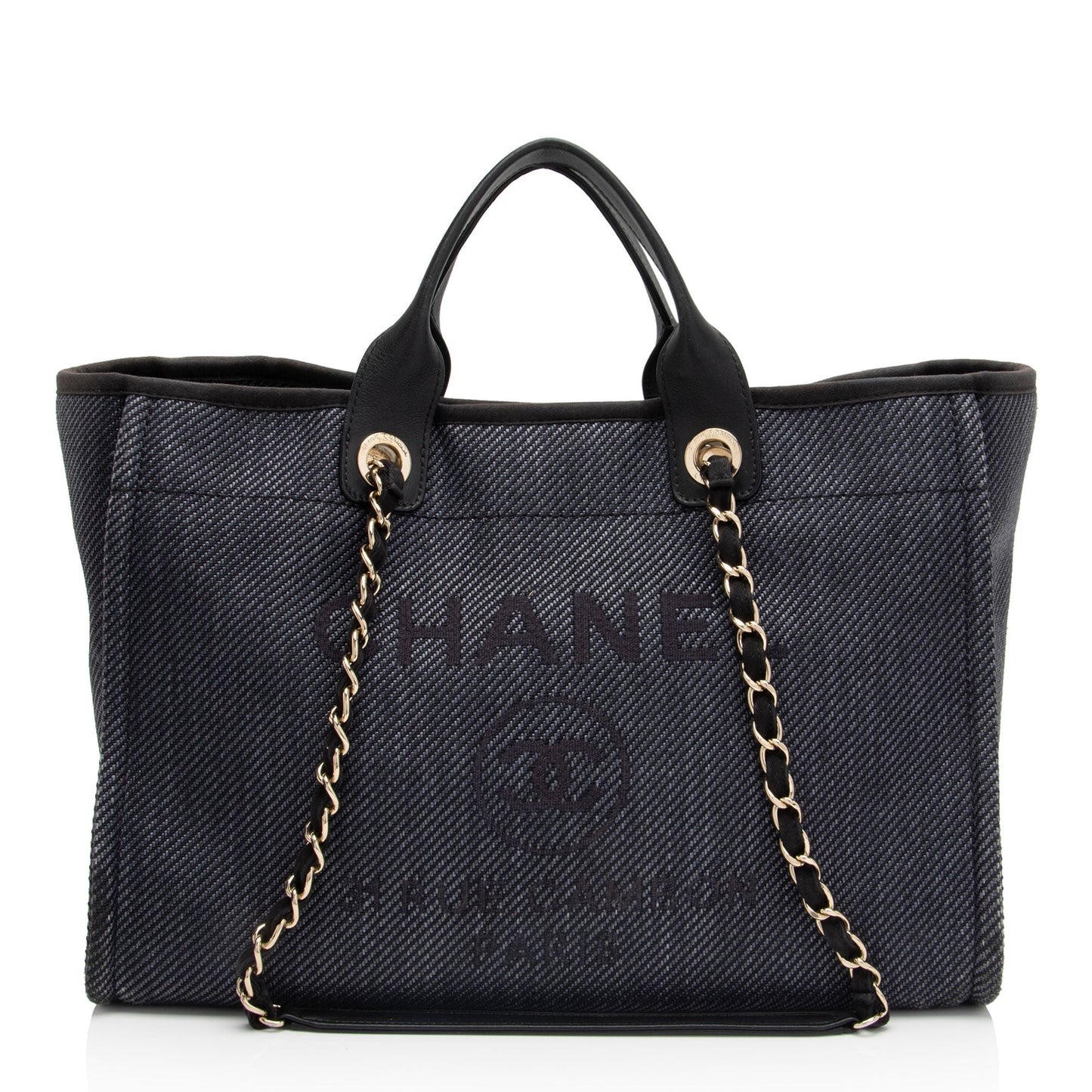 Chanel Woven Straw Deauville SHF-oXD7wn Tote Bag
