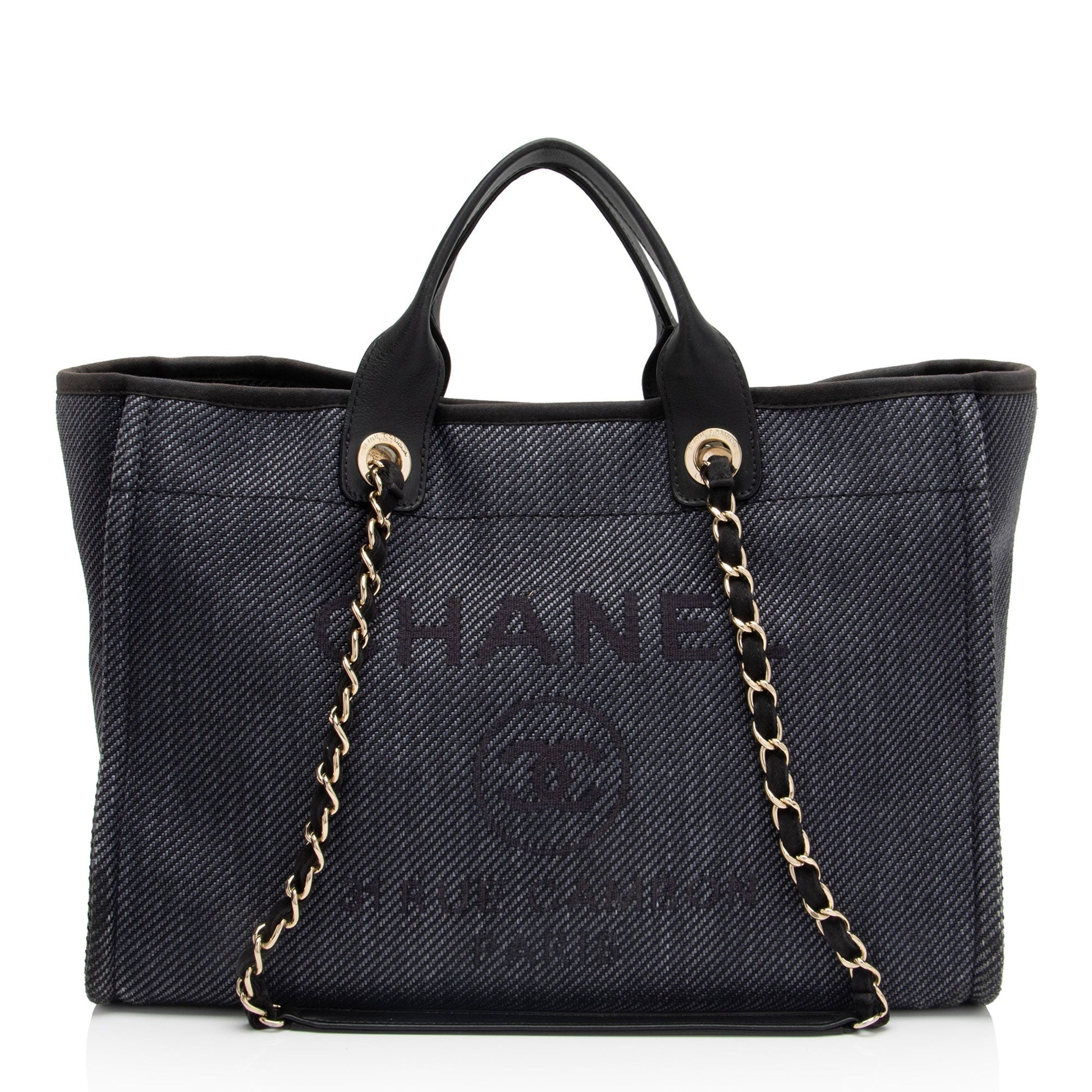 Chanel Woven Straw Deauville SHF-oXD7wn Tote Bag