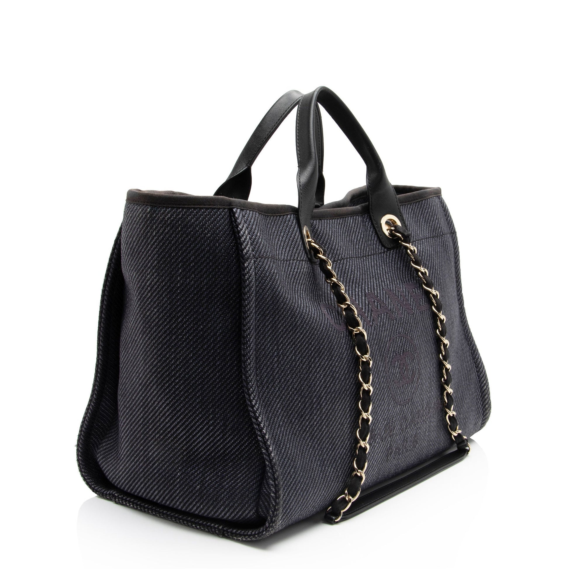 Chanel Woven Straw Deauville SHF-oXD7wn Tote Bag