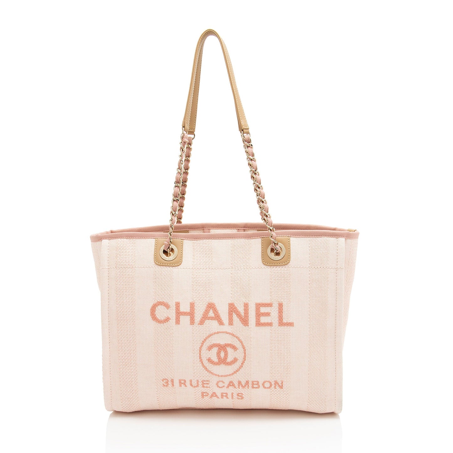 Chanel Woven Straw Deauville Small Tote Bag Shf Vwuyhk