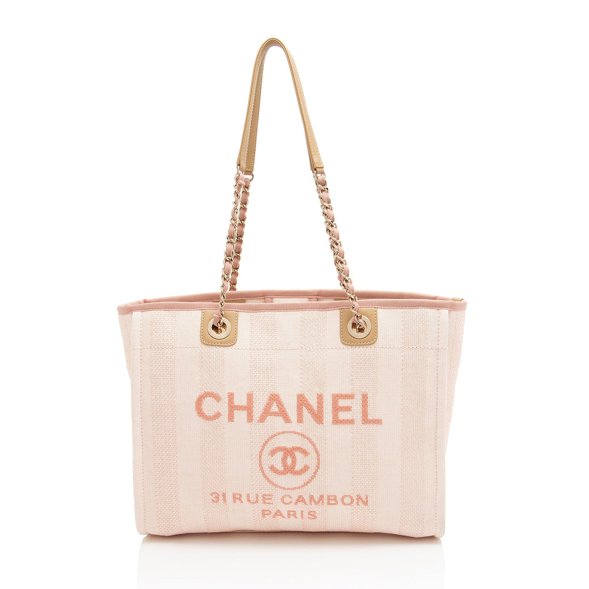 Chanel Woven Straw Deauville Small Tote Bag Shf Vwuyhk