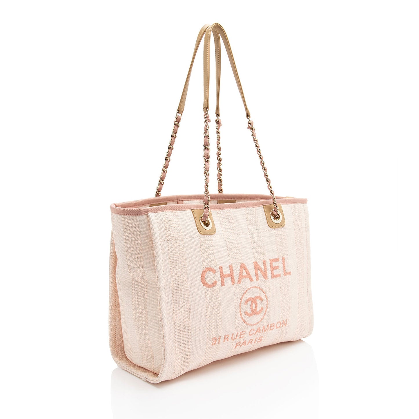 Chanel Woven Straw Deauville Small Tote Bag Shf Vwuyhk