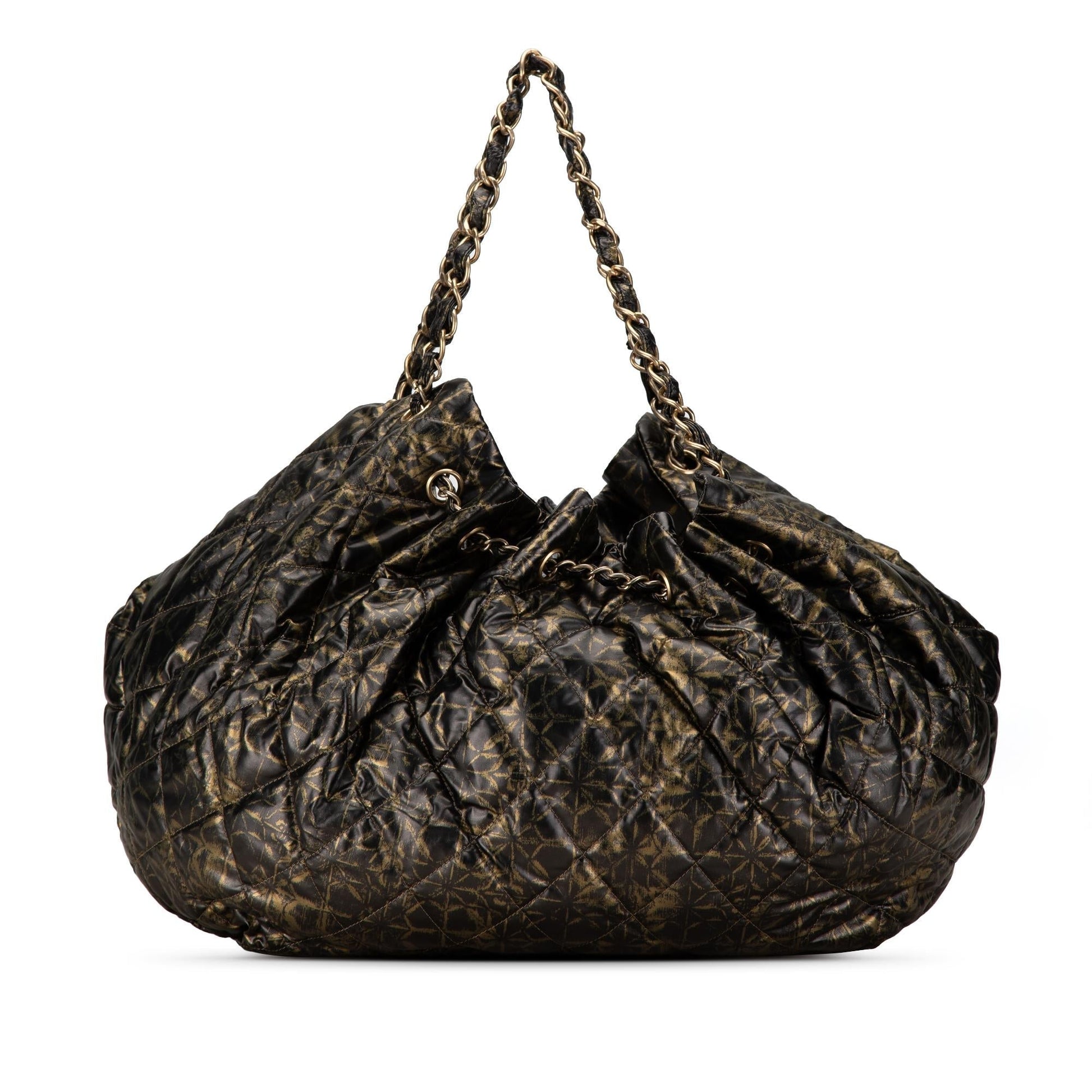 Chanel XL Printed Nylon Cabas Spirit SHG-Ewd3Kn Tote Bag