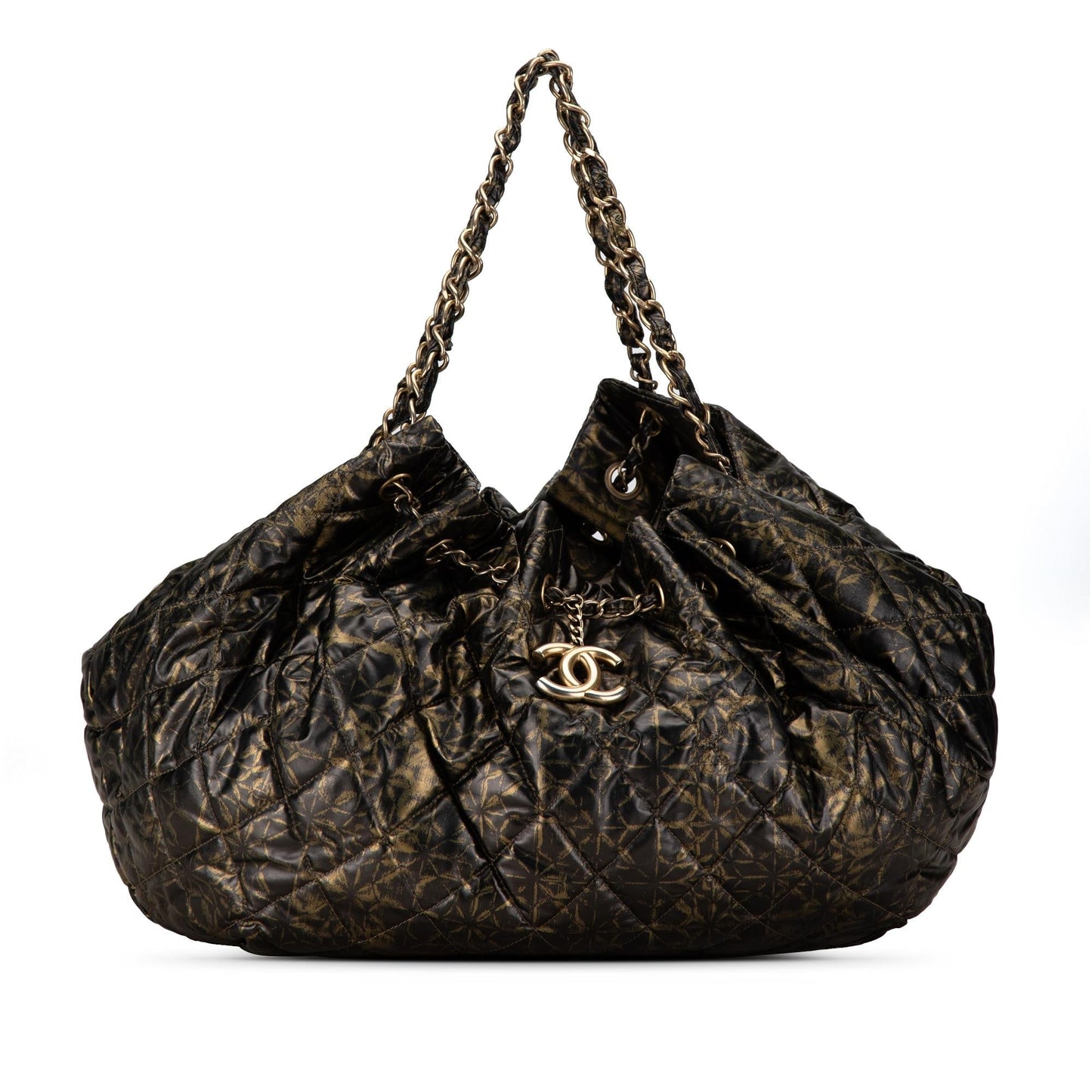 Chanel XL Printed Nylon Cabas Spirit SHG-Ewd3Kn Tote Bag