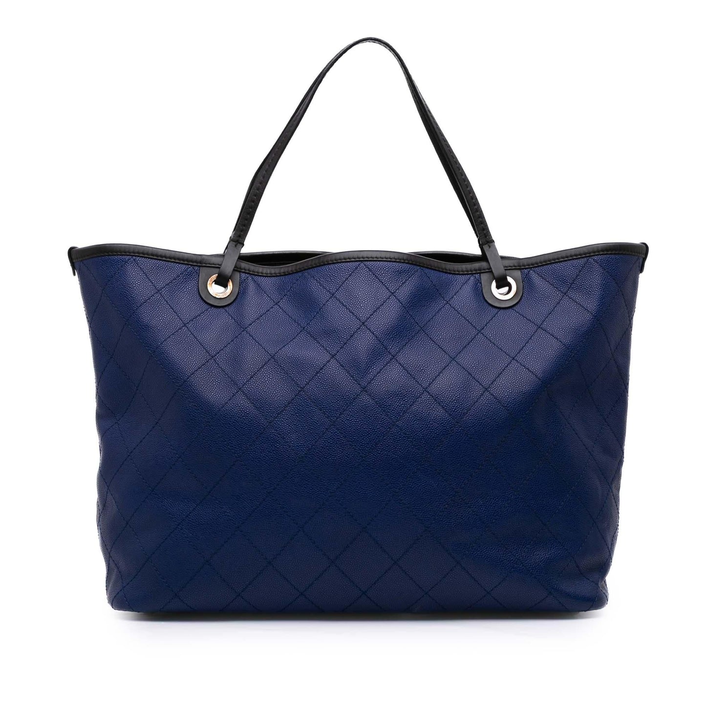 Chanel XL Quilted Caviar Shopping Fever Tote Bag