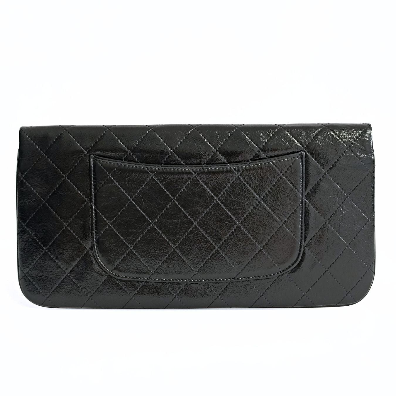 Chanel Chanel Chanel Clutch handbag in matelasse black leather