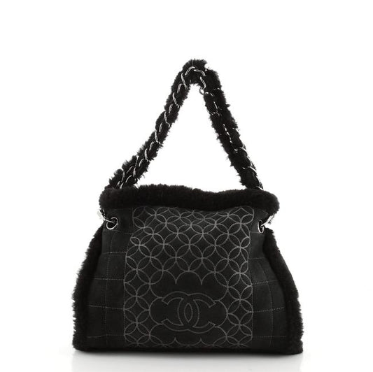 Chanel SQUARE STITCH QUILTED Tote Bag