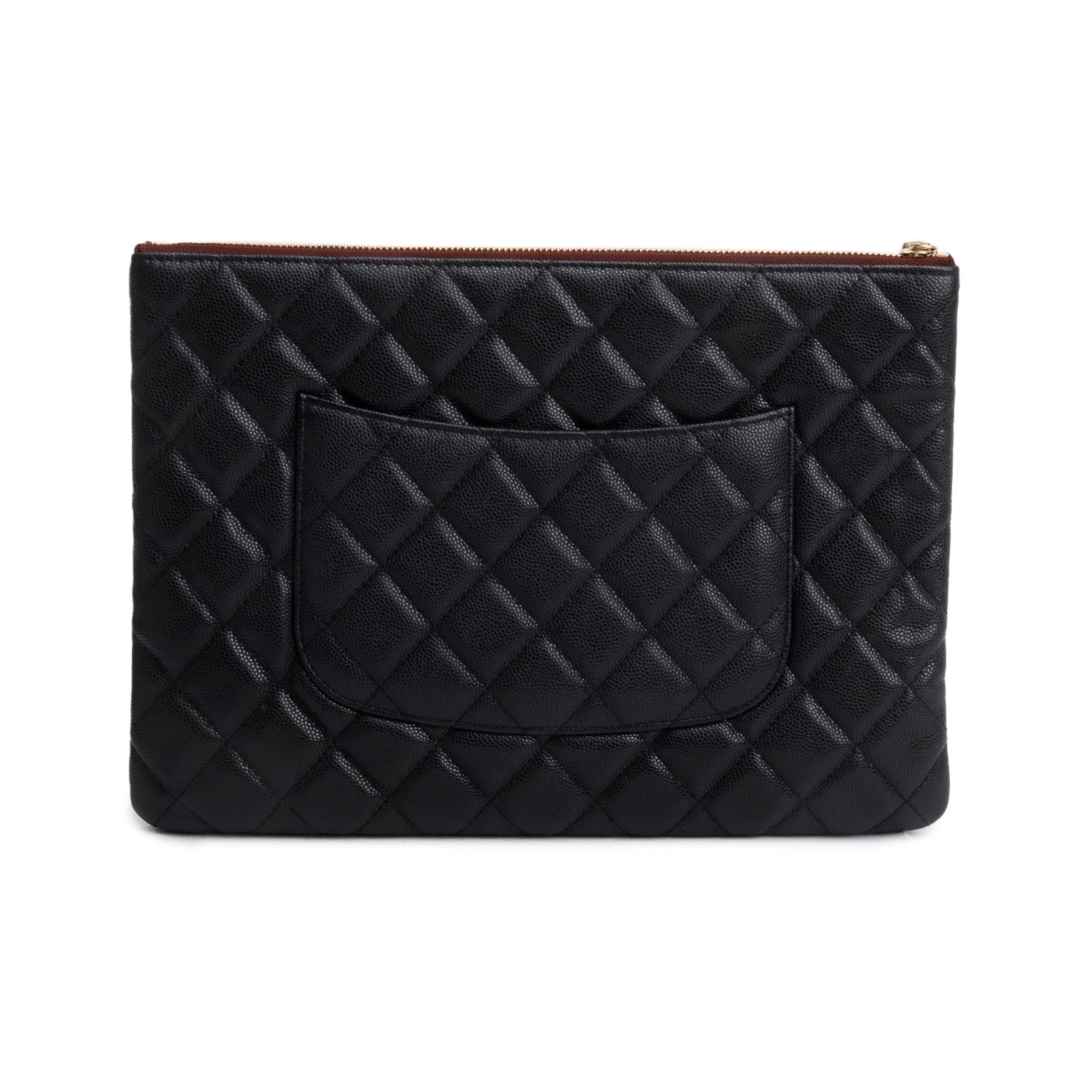 Chanel Caviar Quilted O Black Travel Bag