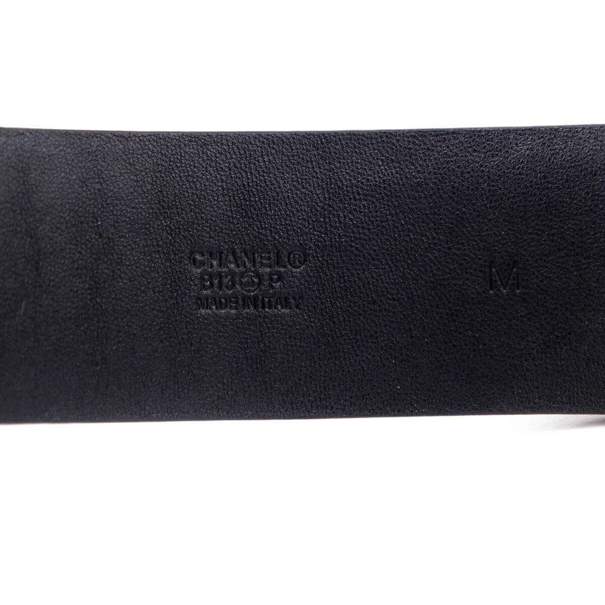 Chanel Black Leather Chain Turnlock CC Bracelet