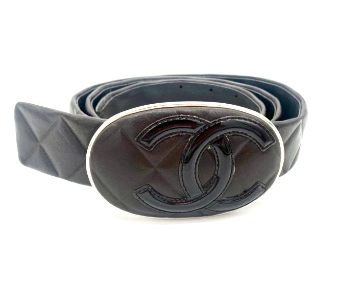 Chanel Cc Interlocking Brown Leather Belt Bag
