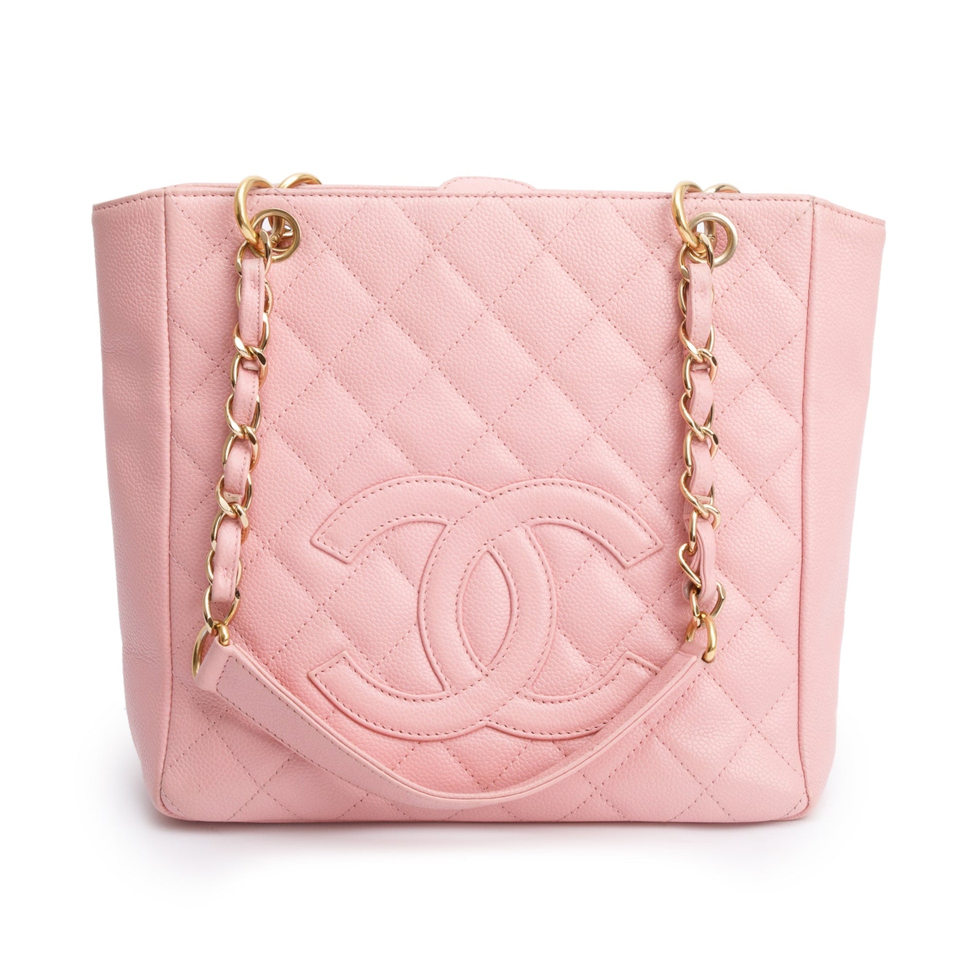 Chanel Caviar Petite Shopping Leather Pink Travel Bag