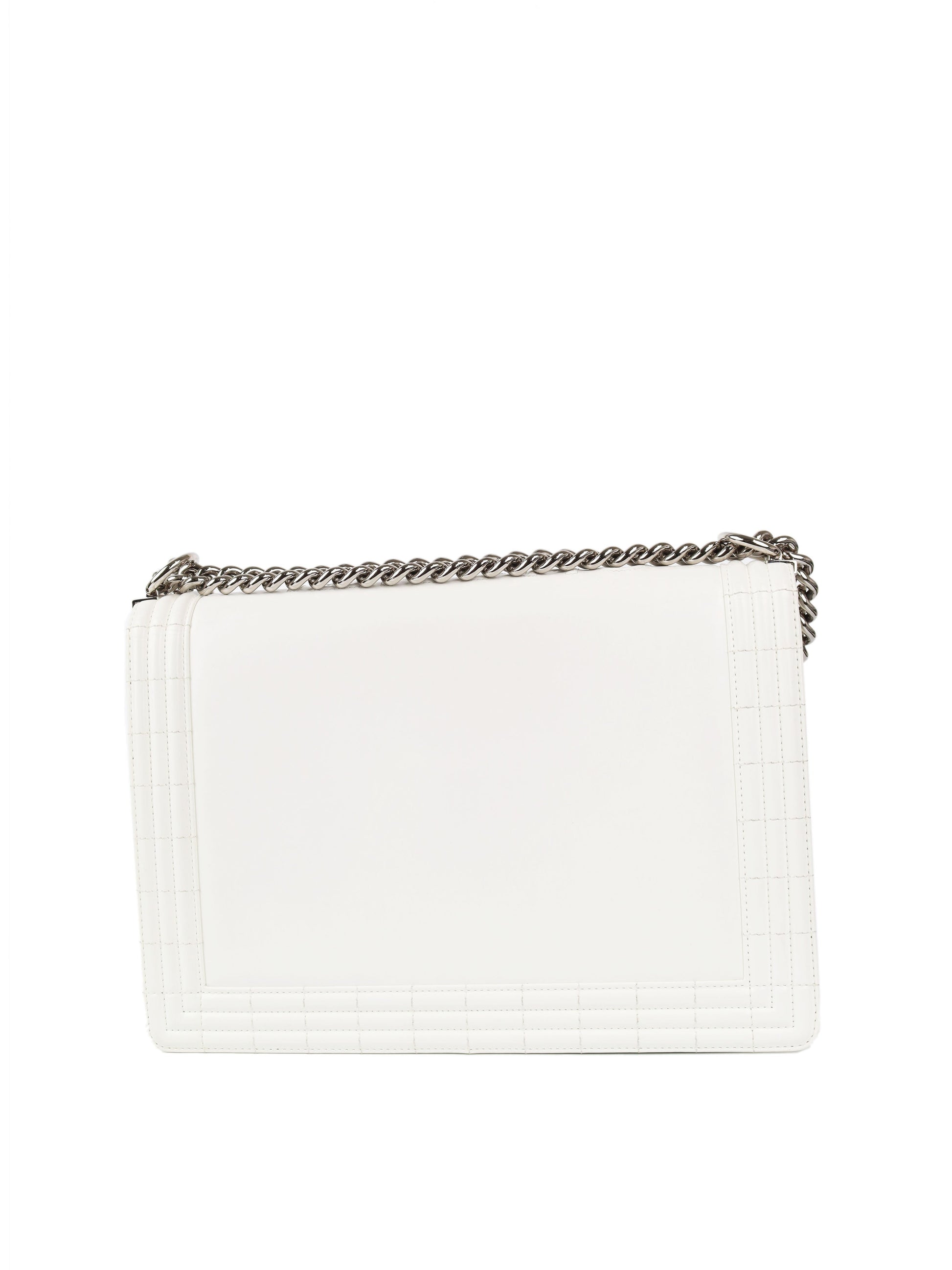 Chanel White XL Boy Reverso Bag