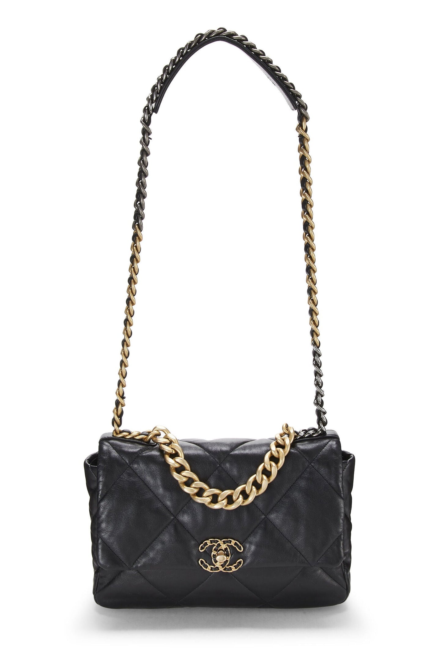 Chanel 19 QUILTED LAMBSKIN FLAP Shoulder Bag