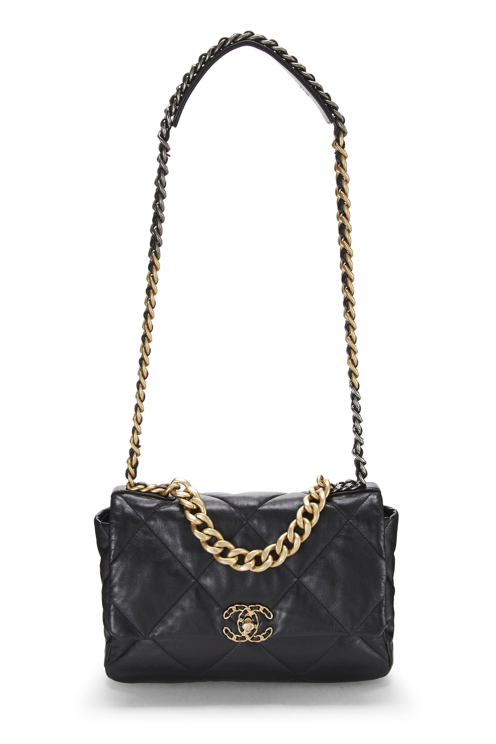 Chanel 19 QUILTED LAMBSKIN FLAP Shoulder Bag