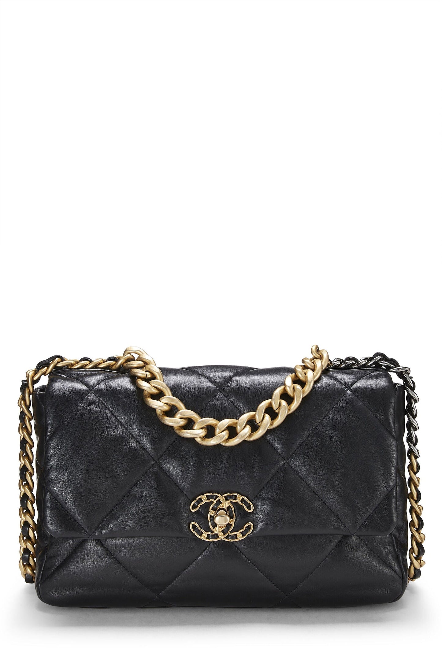 Chanel 19 QUILTED LAMBSKIN FLAP Shoulder Bag