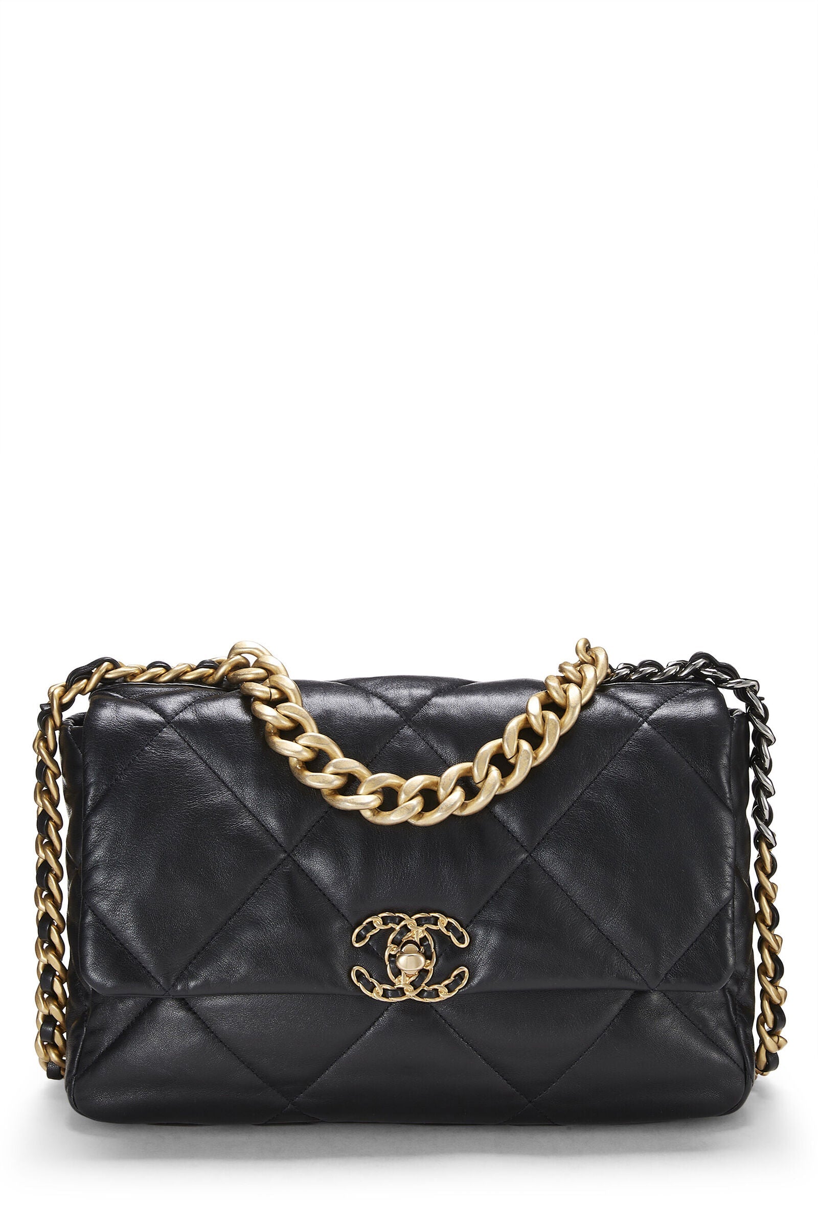 Chanel 19 QUILTED LAMBSKIN FLAP Shoulder Bag
